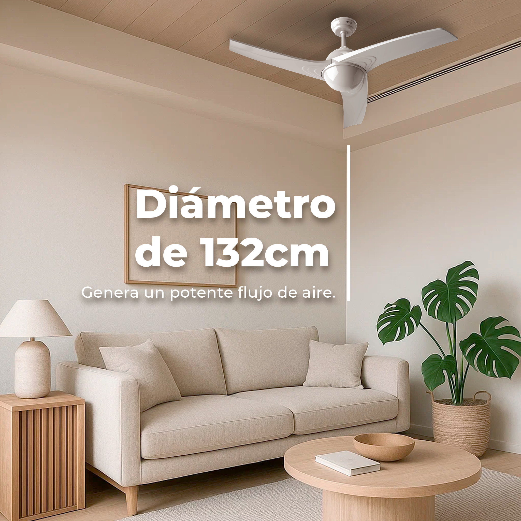 Ventilador de techo EVVO V522