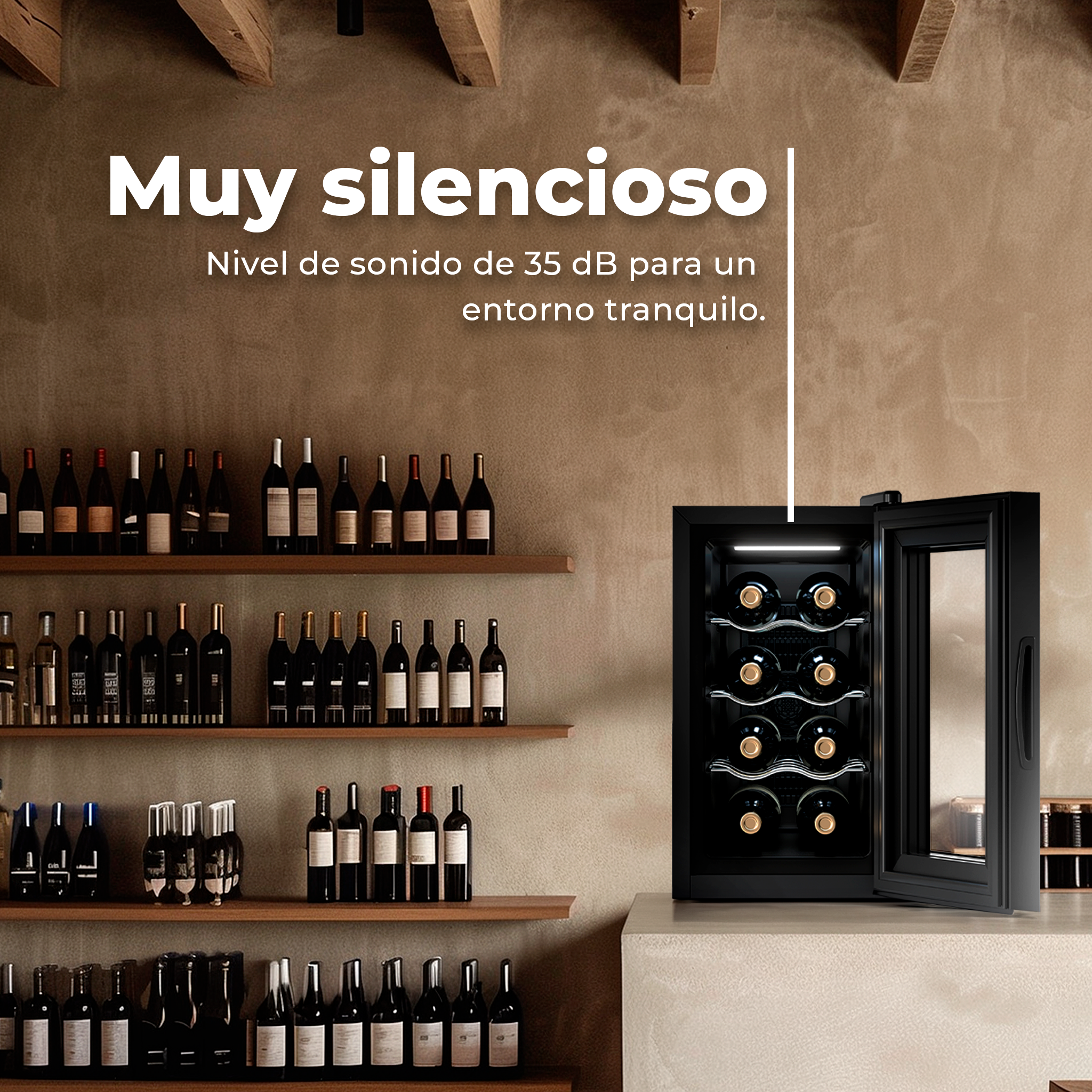 Vinoteca EVVO VT8 Reacondicionado Clase A