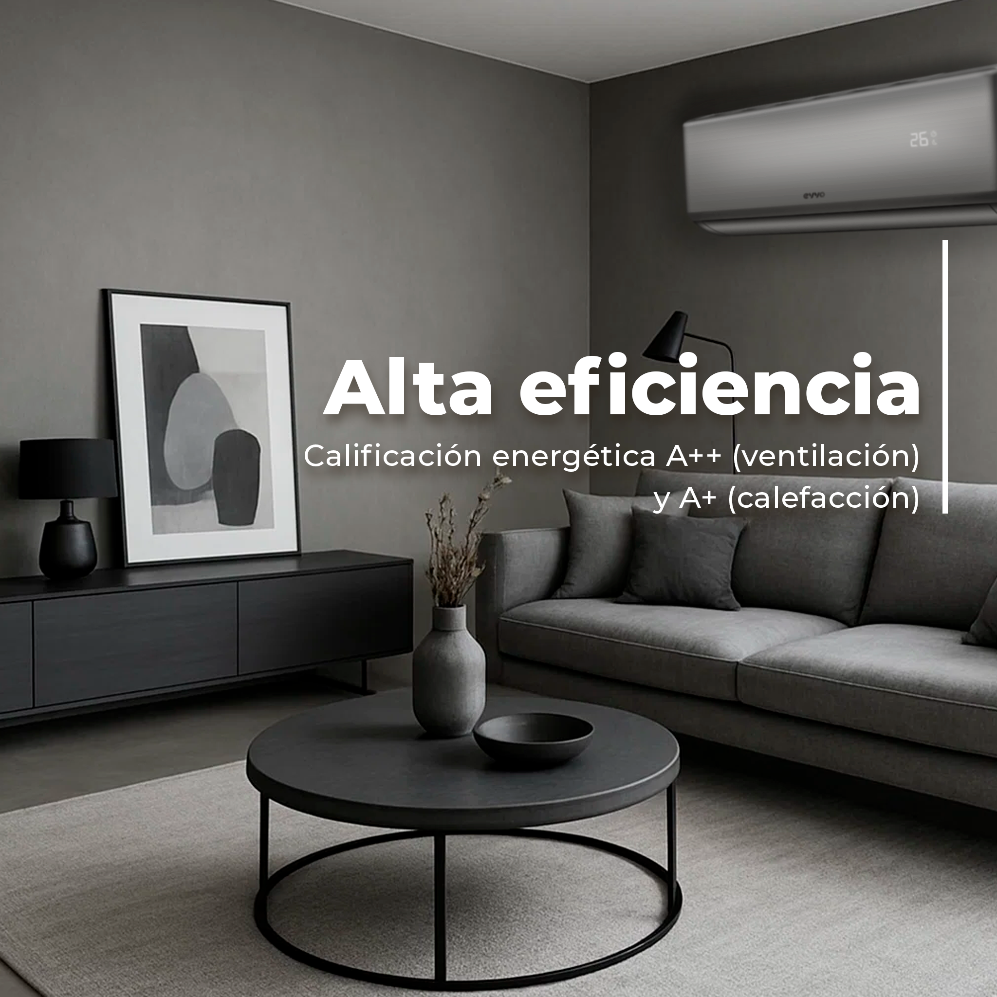 Aire acondicionado split EVVO Clima WiFi 3x1