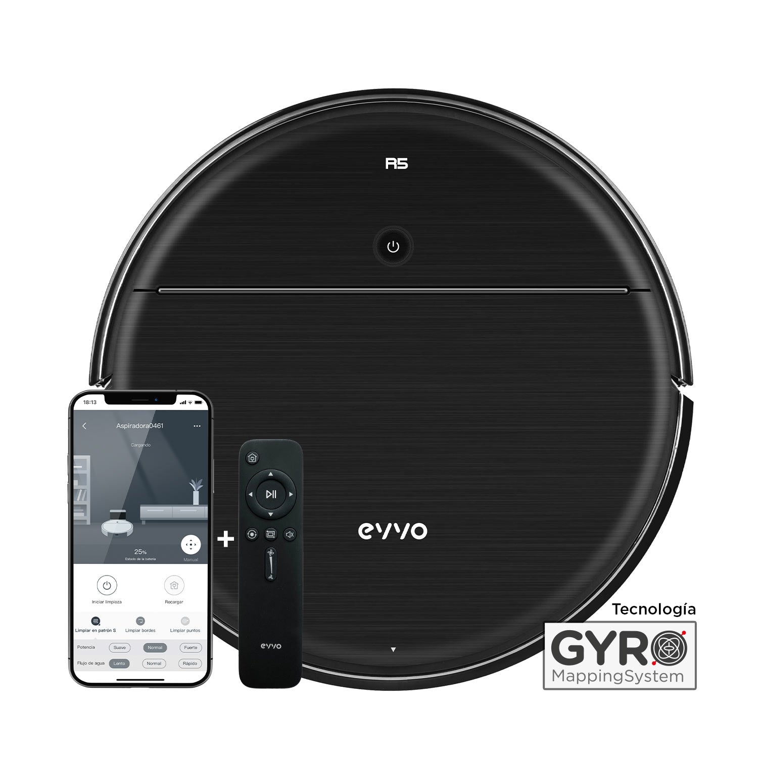 Robot aspirador EVVO R5 Reacondicionado Clase A