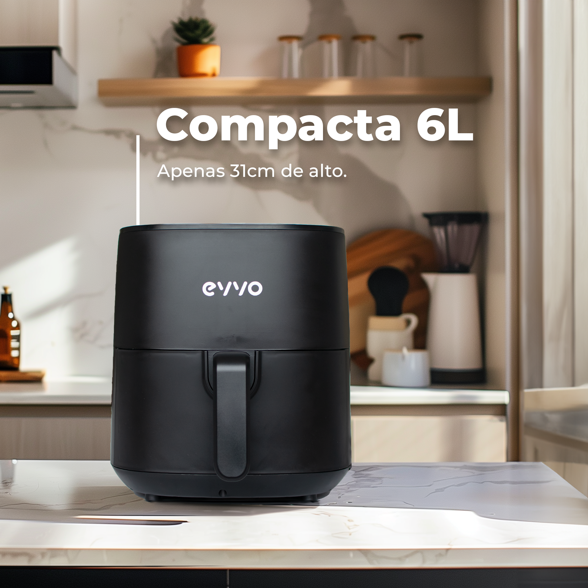Freidora sin aceite EVVO Tasty Fryer 6L