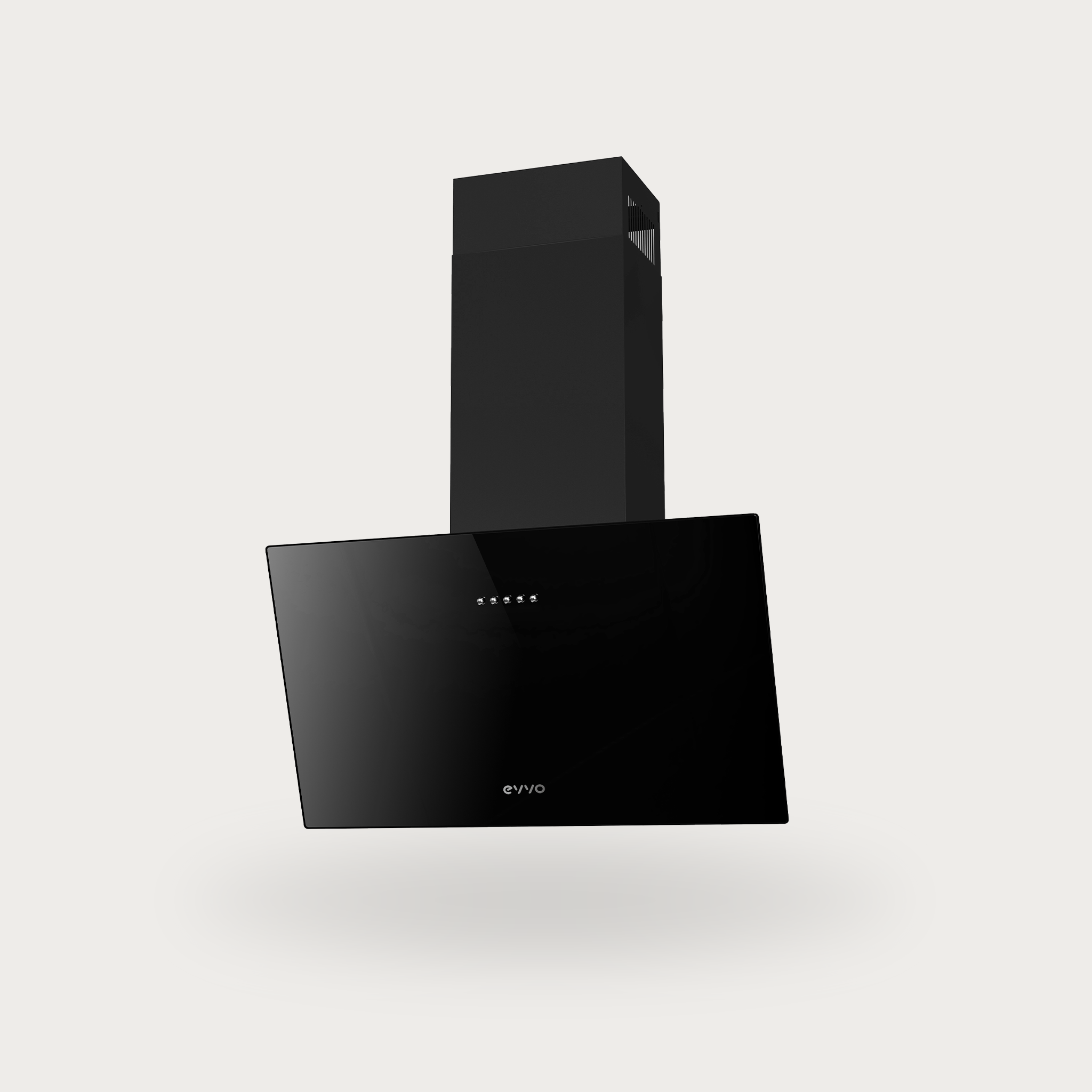 Campana Extractora Decorativa EVVO CE40 Cristal Black