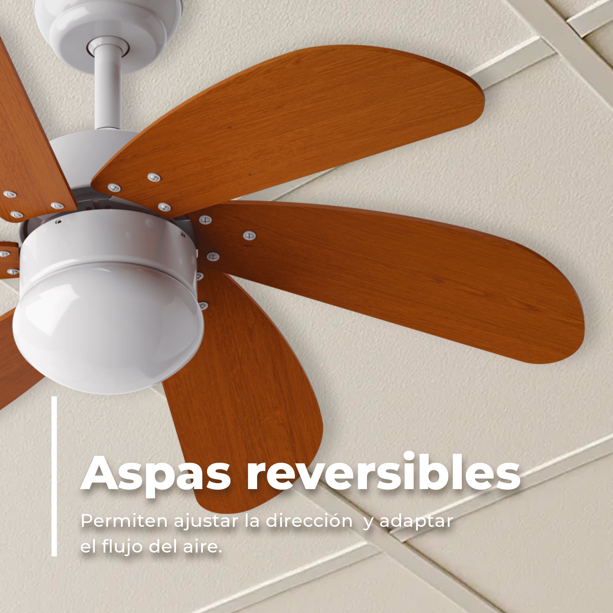 Ventilador de techo EVVO V315 Wood