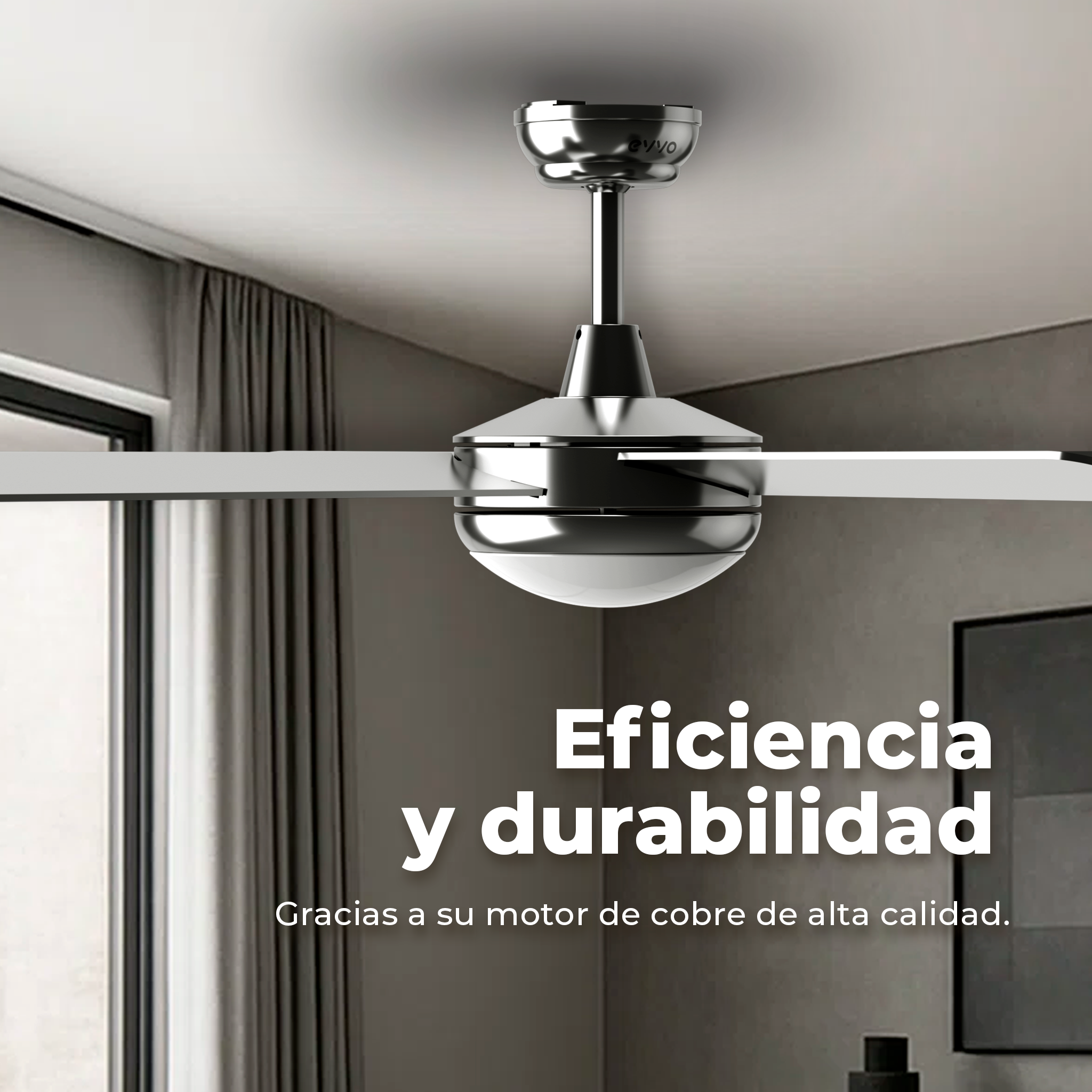 Ventilador de techo EVVO V516 Steel