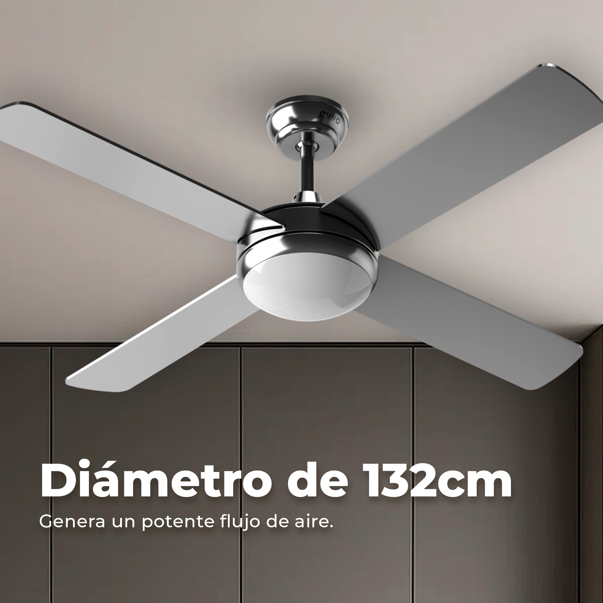 Ventilador de techo EVVO V516 Steel