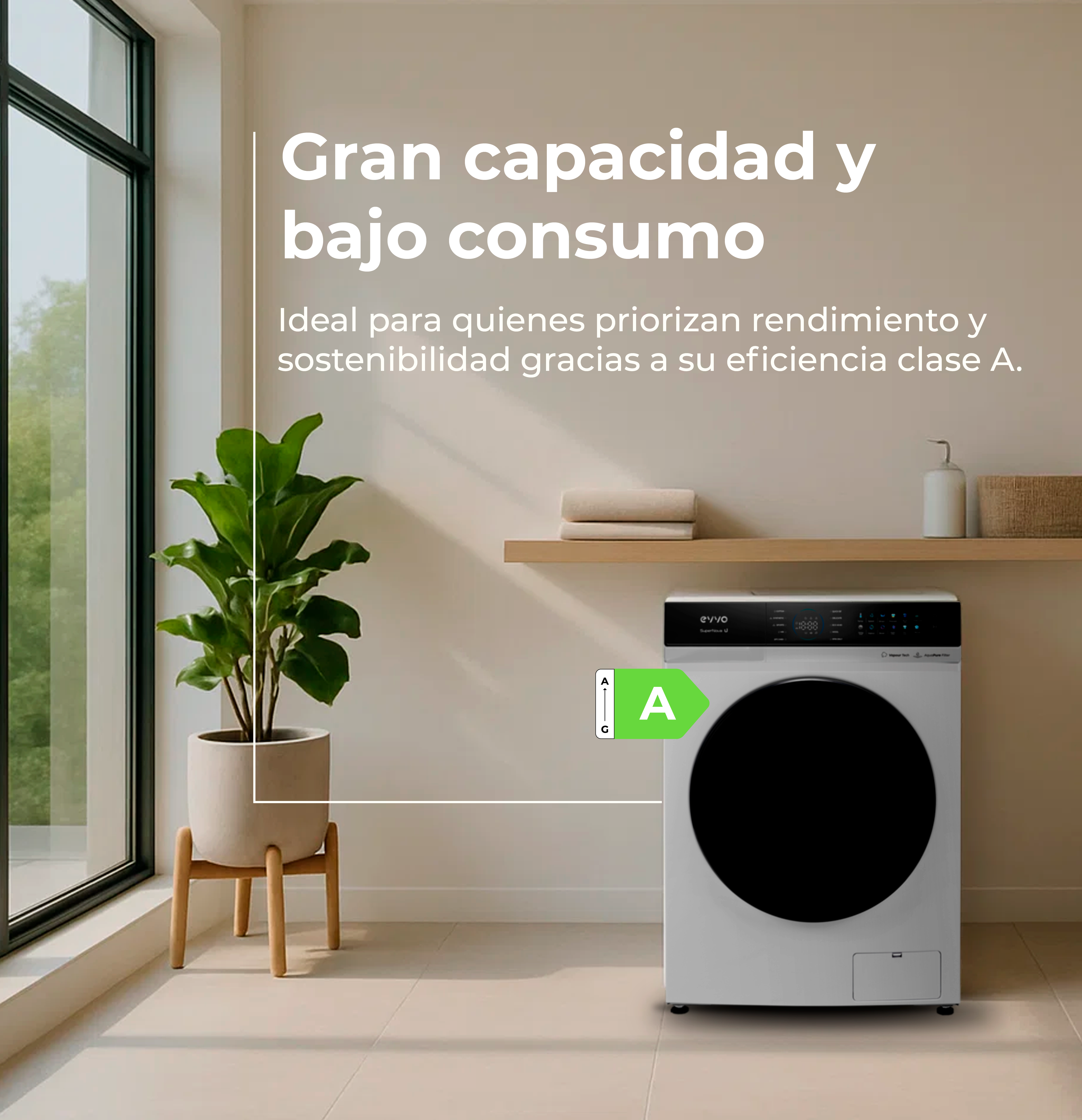 Lavadora EVVO Supernova U 12Kg