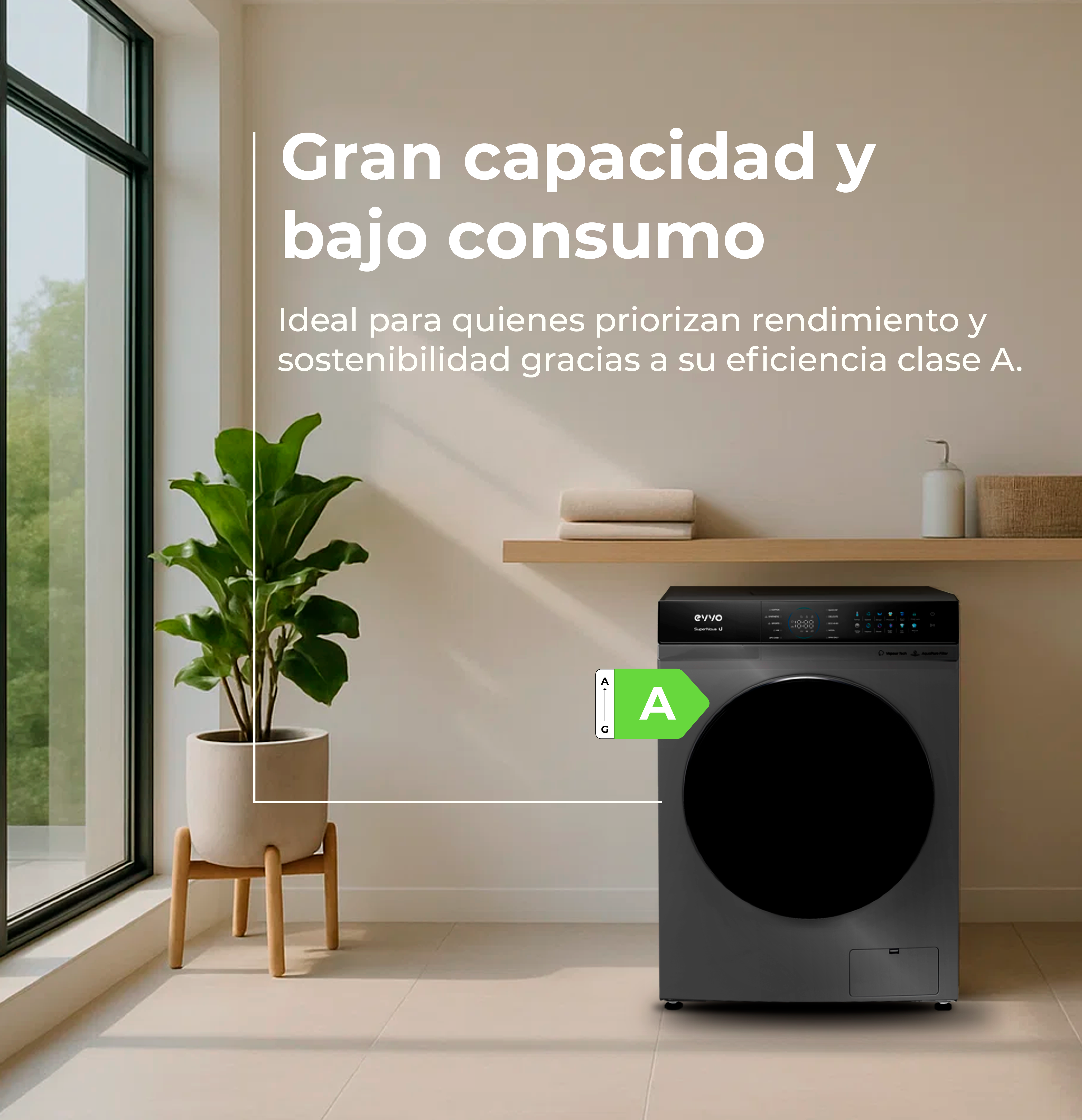 Lavadora EVVO Supernova U 12Kg