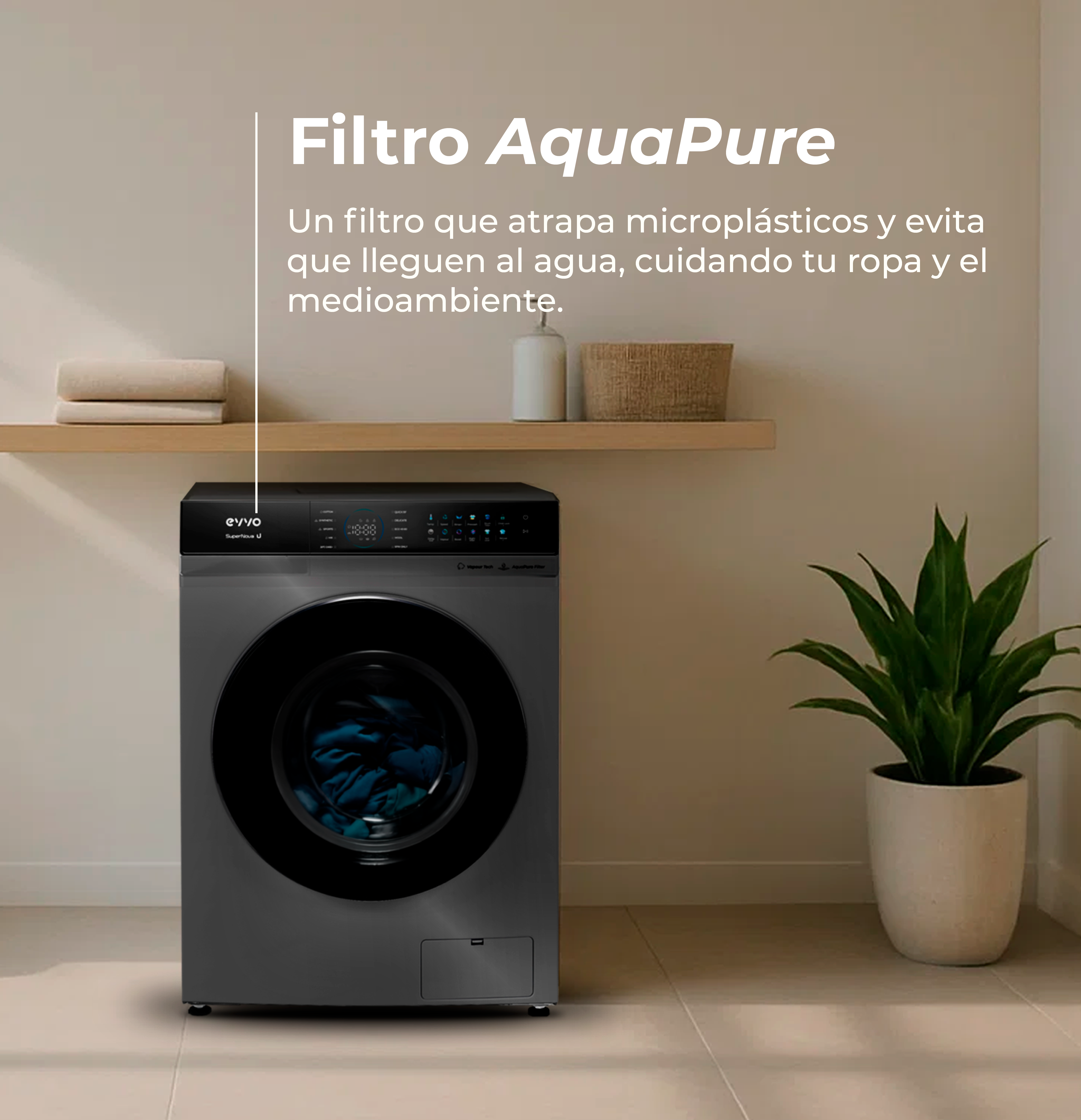 Lavadora EVVO Supernova U 12Kg