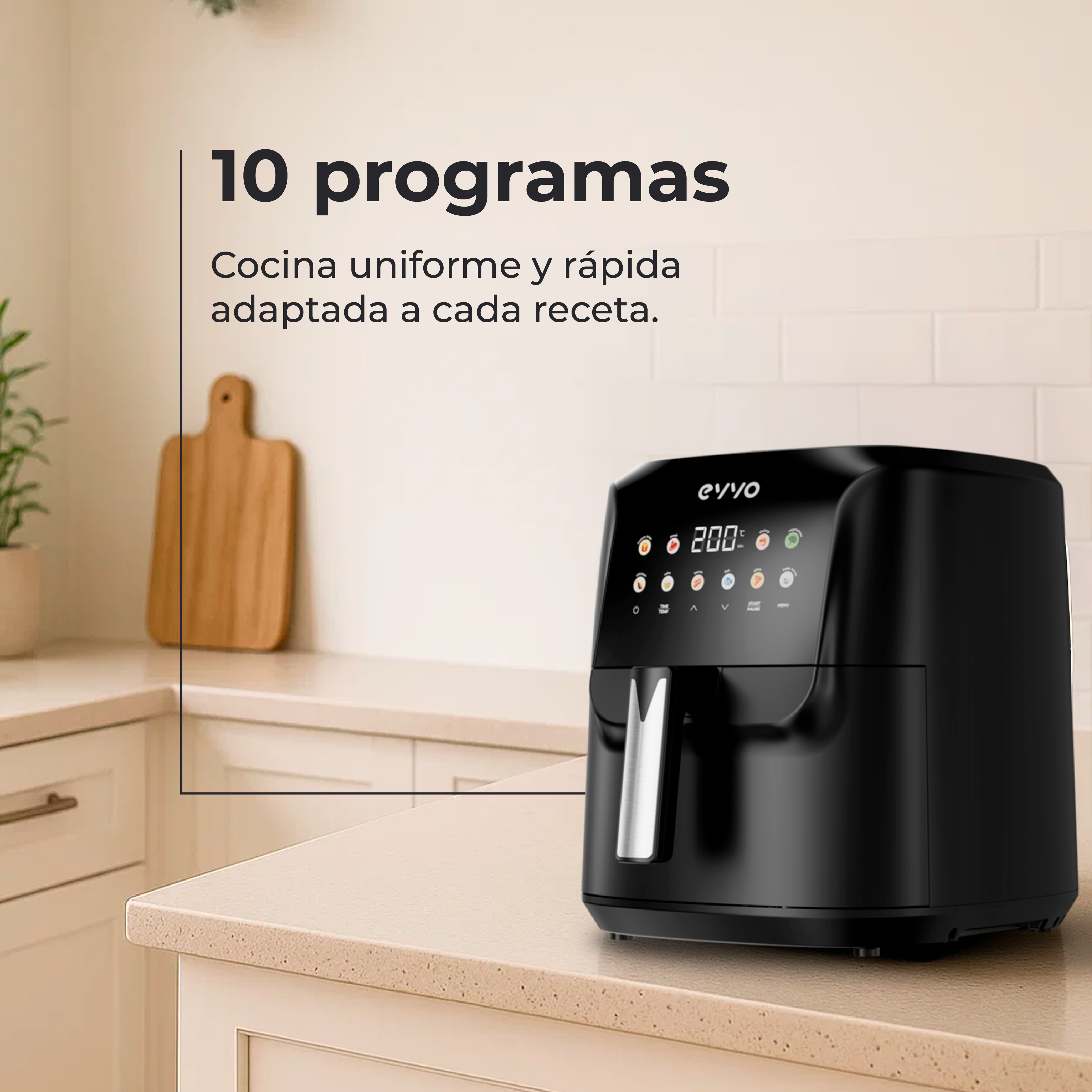 Freidora sin aceite EVVO Tasty Fryer Advance 8L