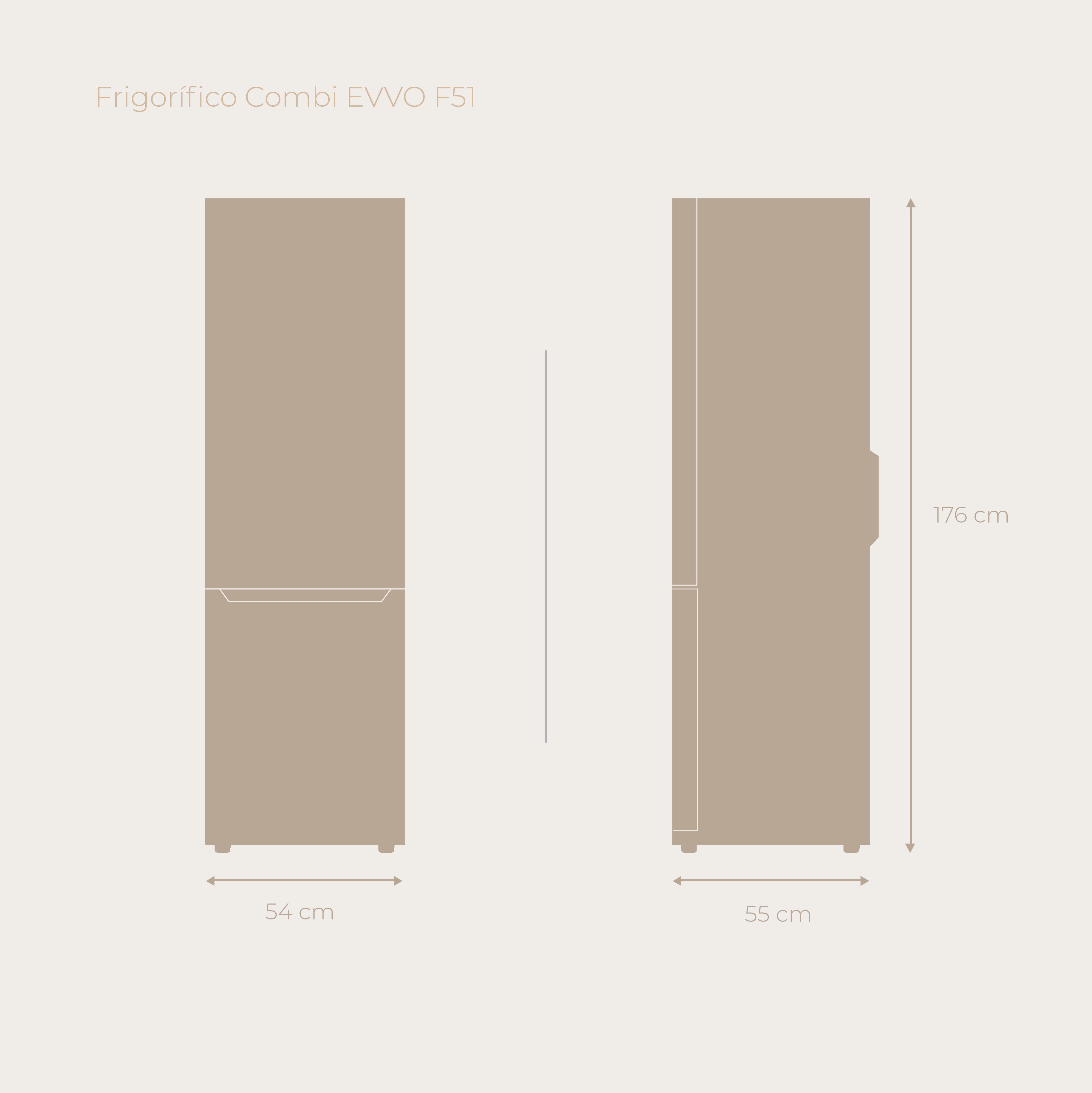 Frigorífico Combi EVVO F51