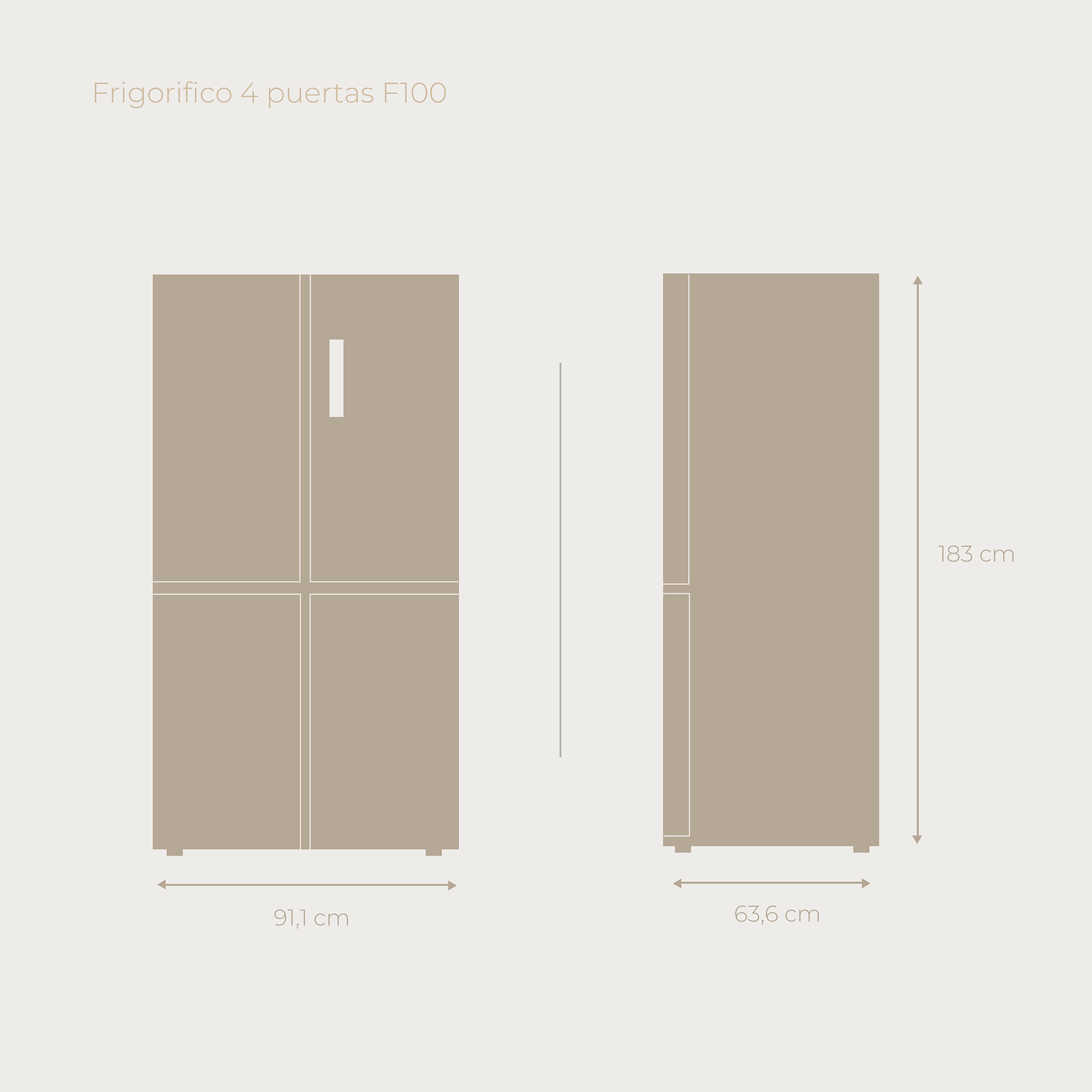 Frigorífico Francês EVVO F80DX