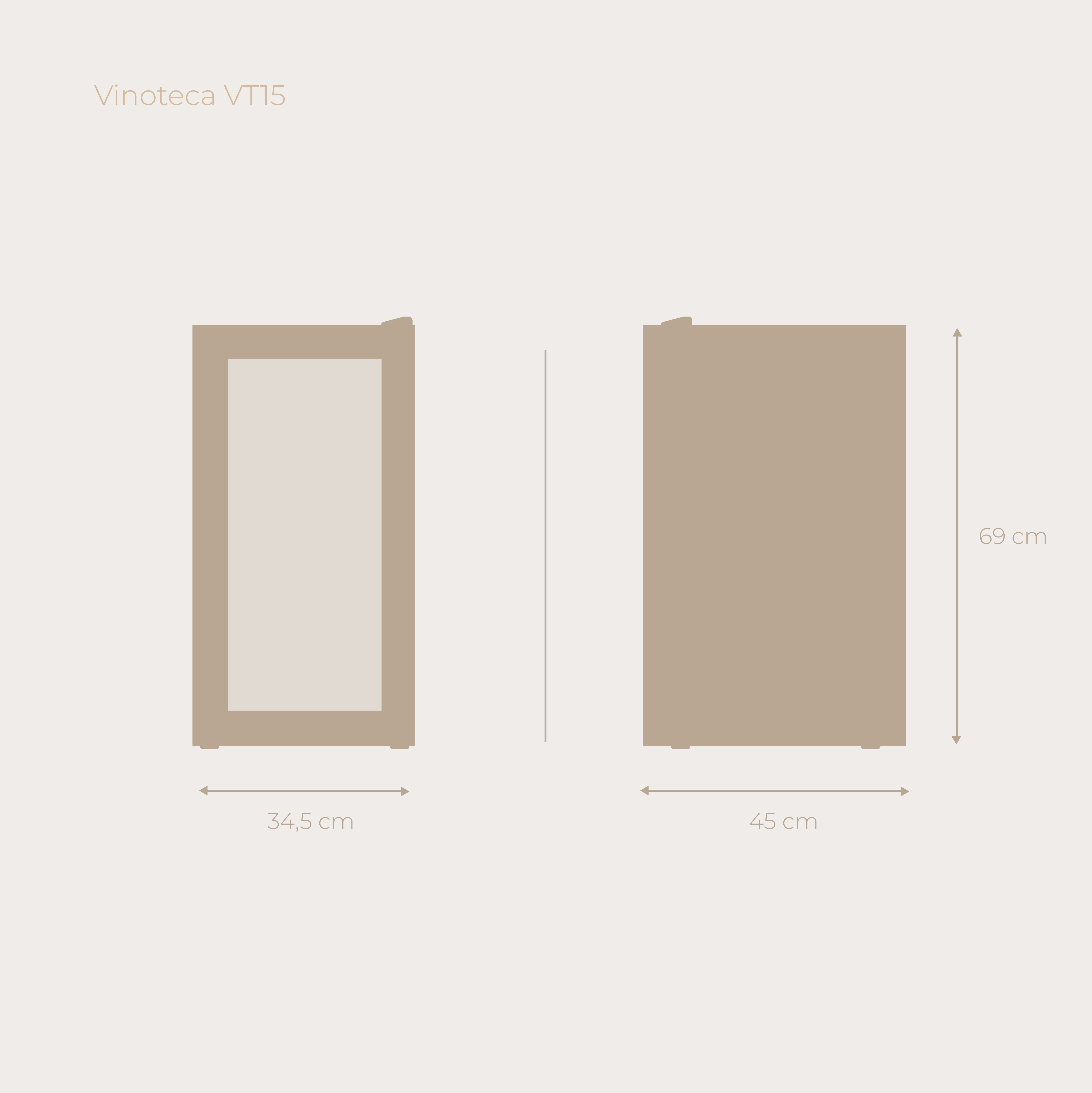 Vinoteca EVVO VT15 Compressor