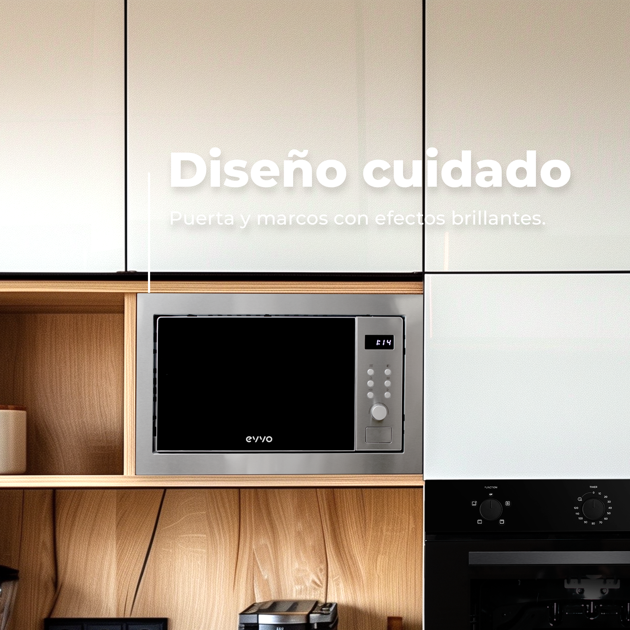 Microondas integrable EVVO Mi35 Reacondicionado Clase A