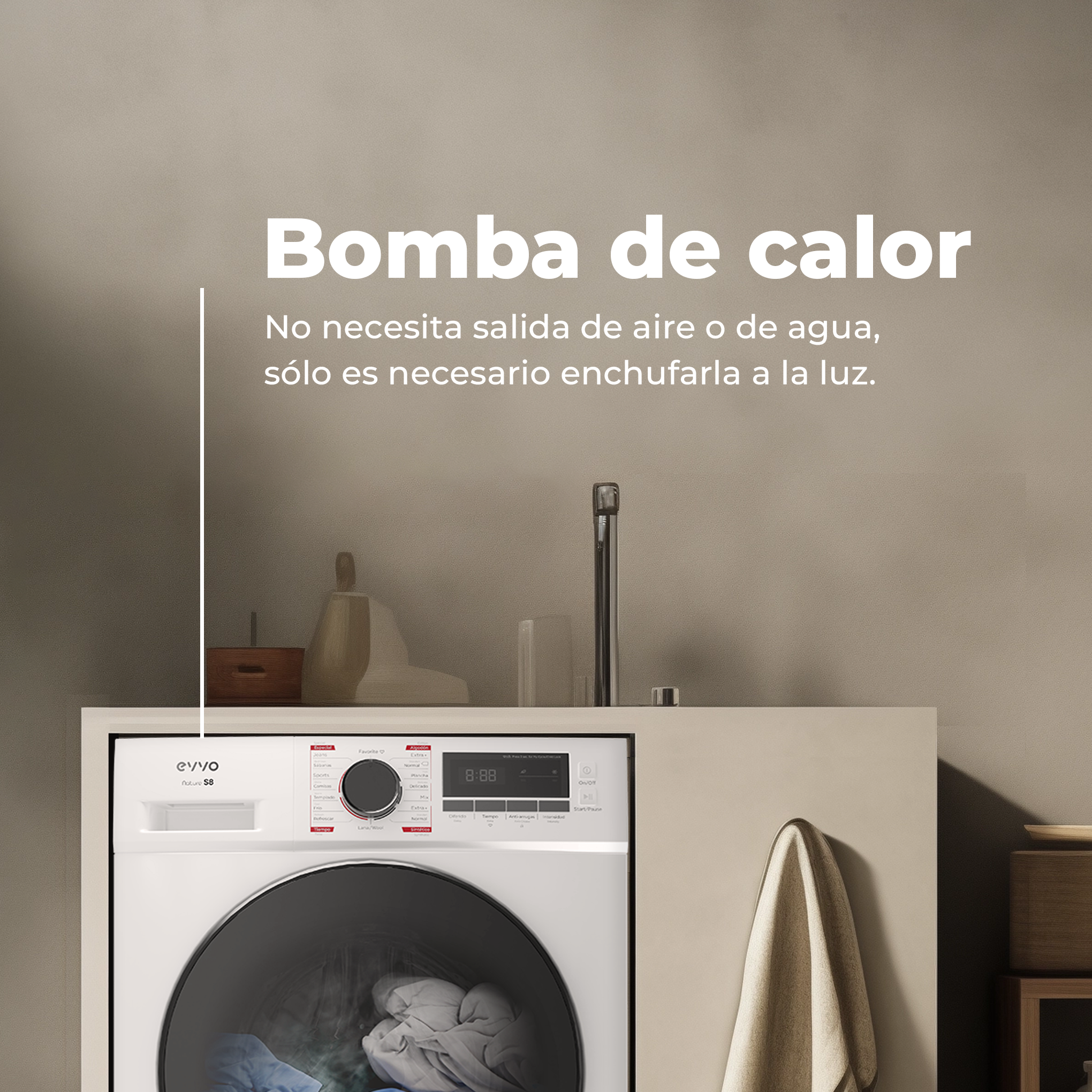 Secadora EVVO Nature S10 Bomba Calor