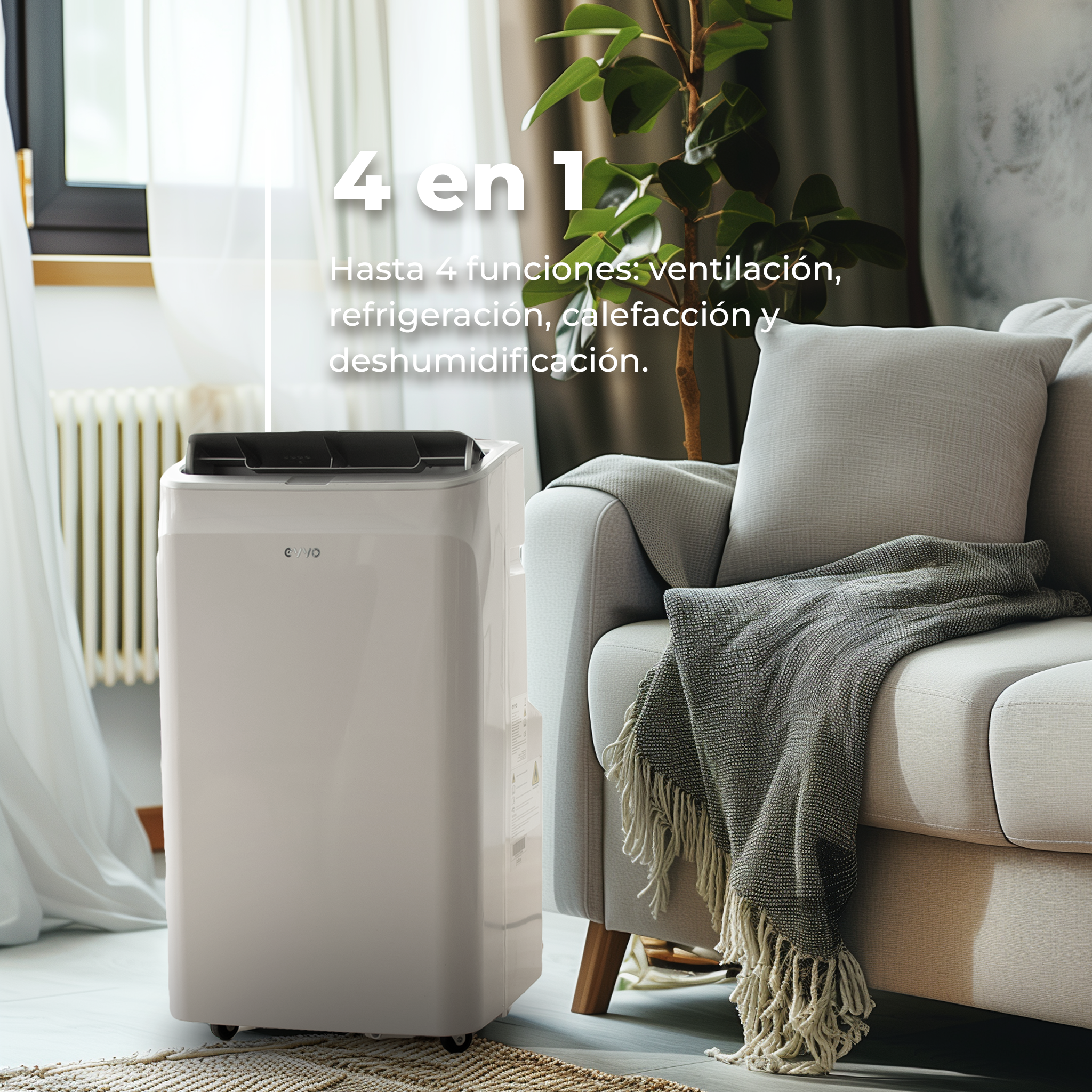 Aire Acondicionado Portatil CLIMA P12 Frío y Calor Reacondicionado Clase A