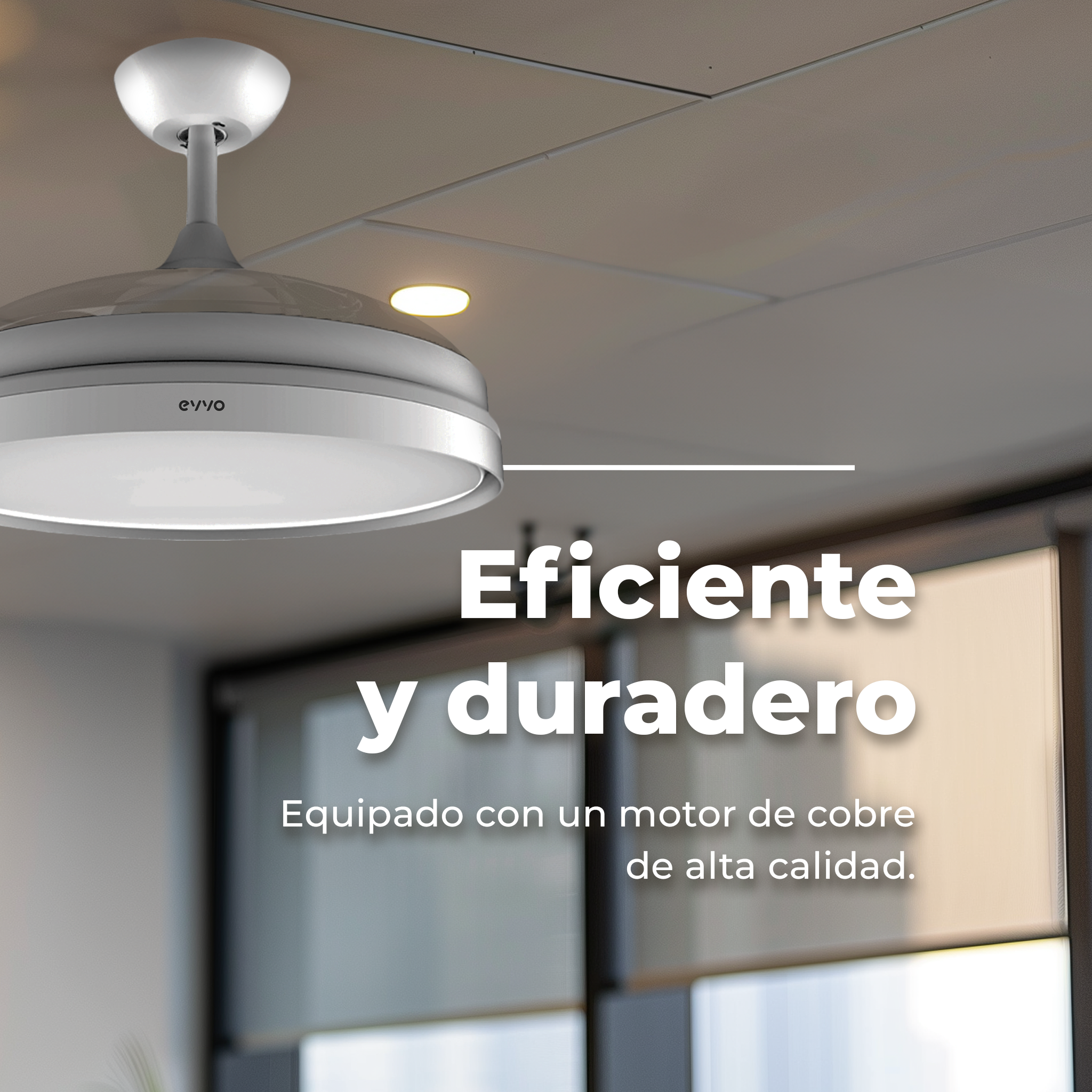 Ventilador de techo EVVO V450 Invisible Reacondicionado Clase A