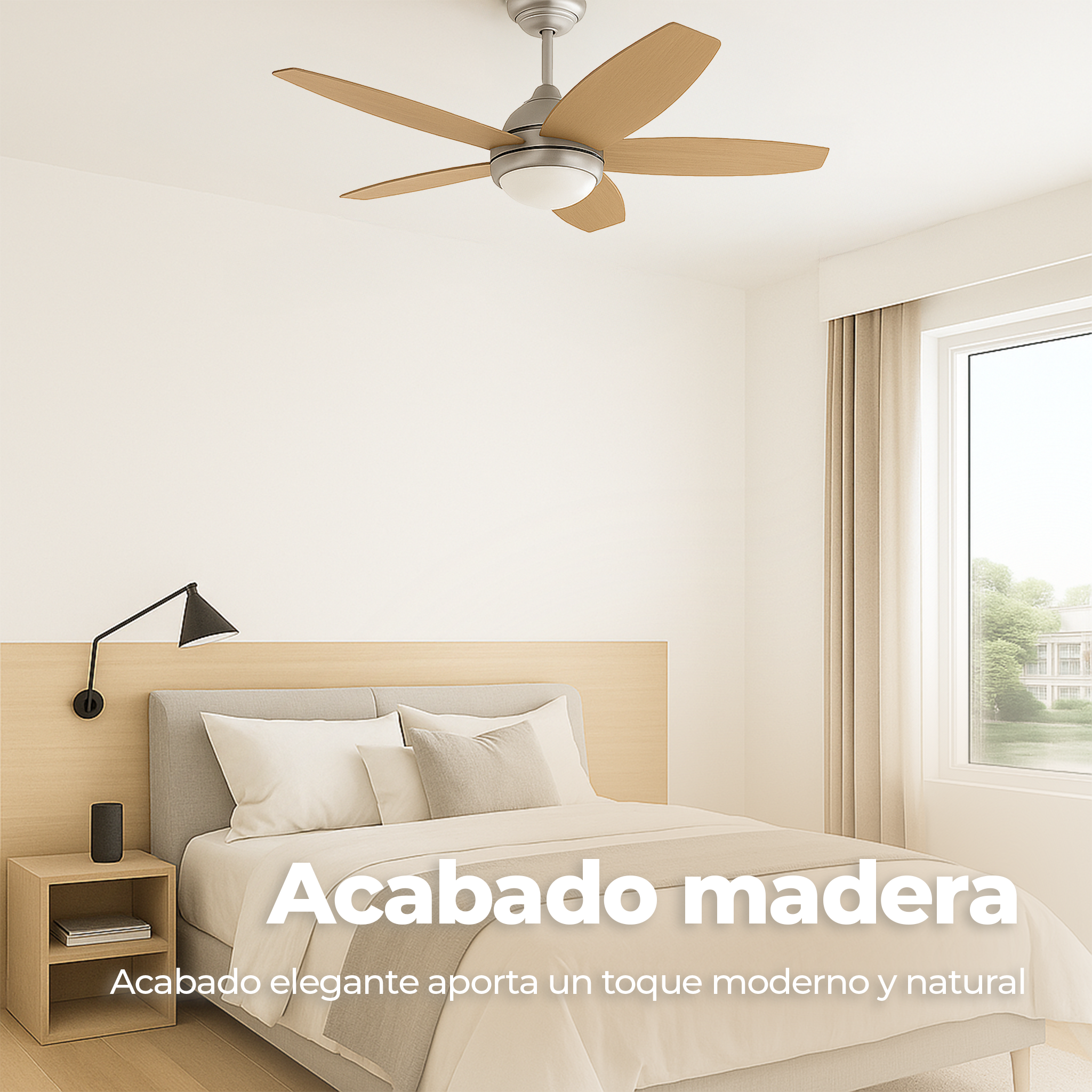 Ventilador de techo EVVO V416 Wood