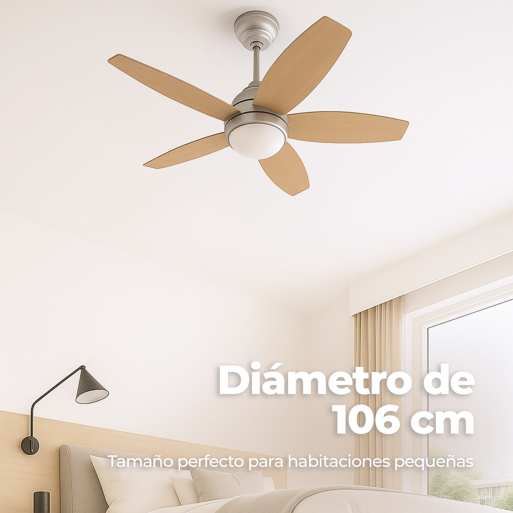 Ventilador de techo EVVO V416 Wood