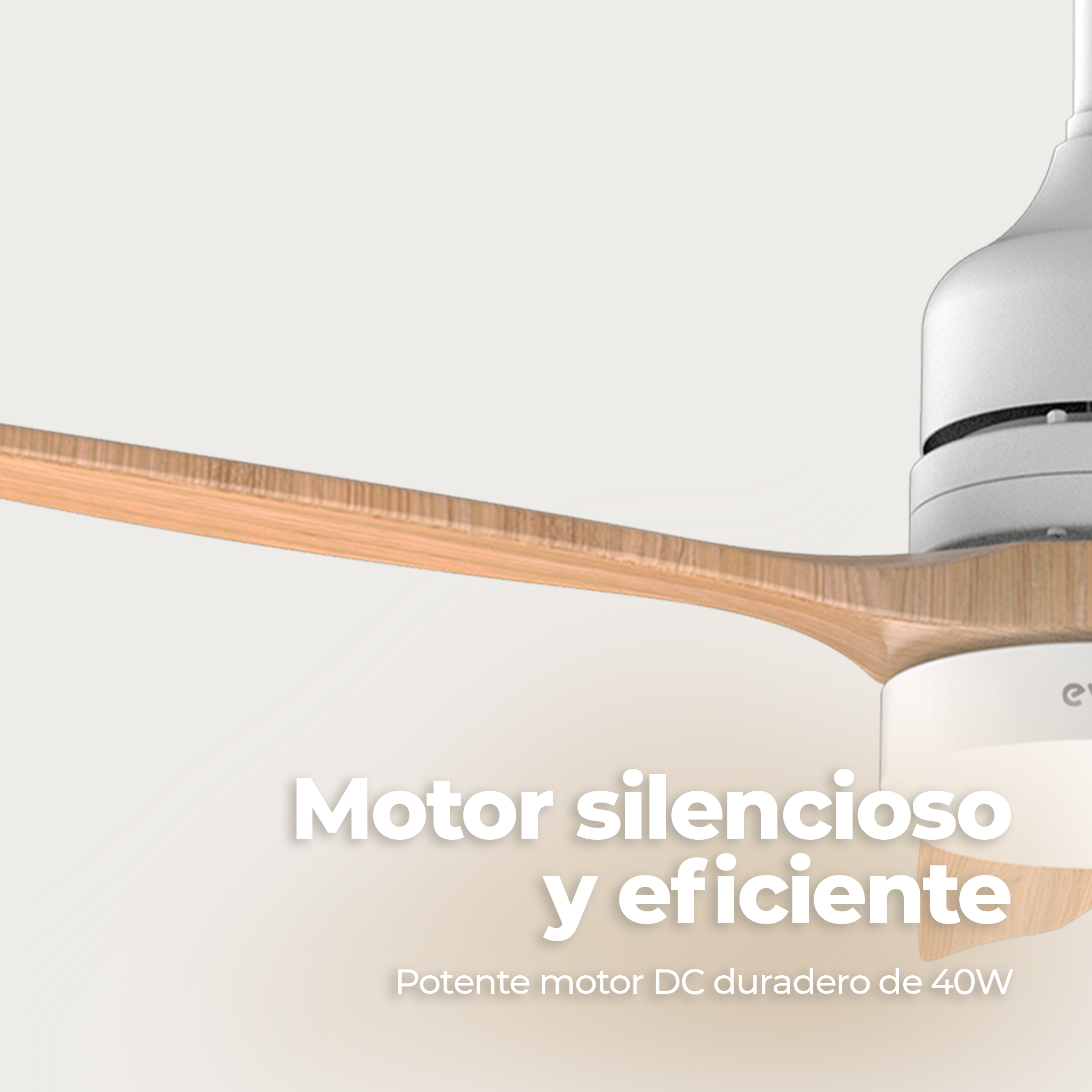 Ventilador de techo EVVO V540 Wood Reacondicionado Clase A