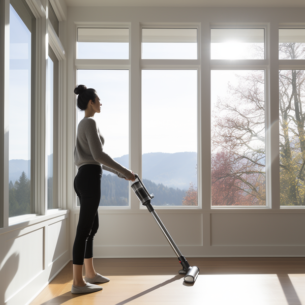 ¿Cómo aspirar los rieles de las ventanas?