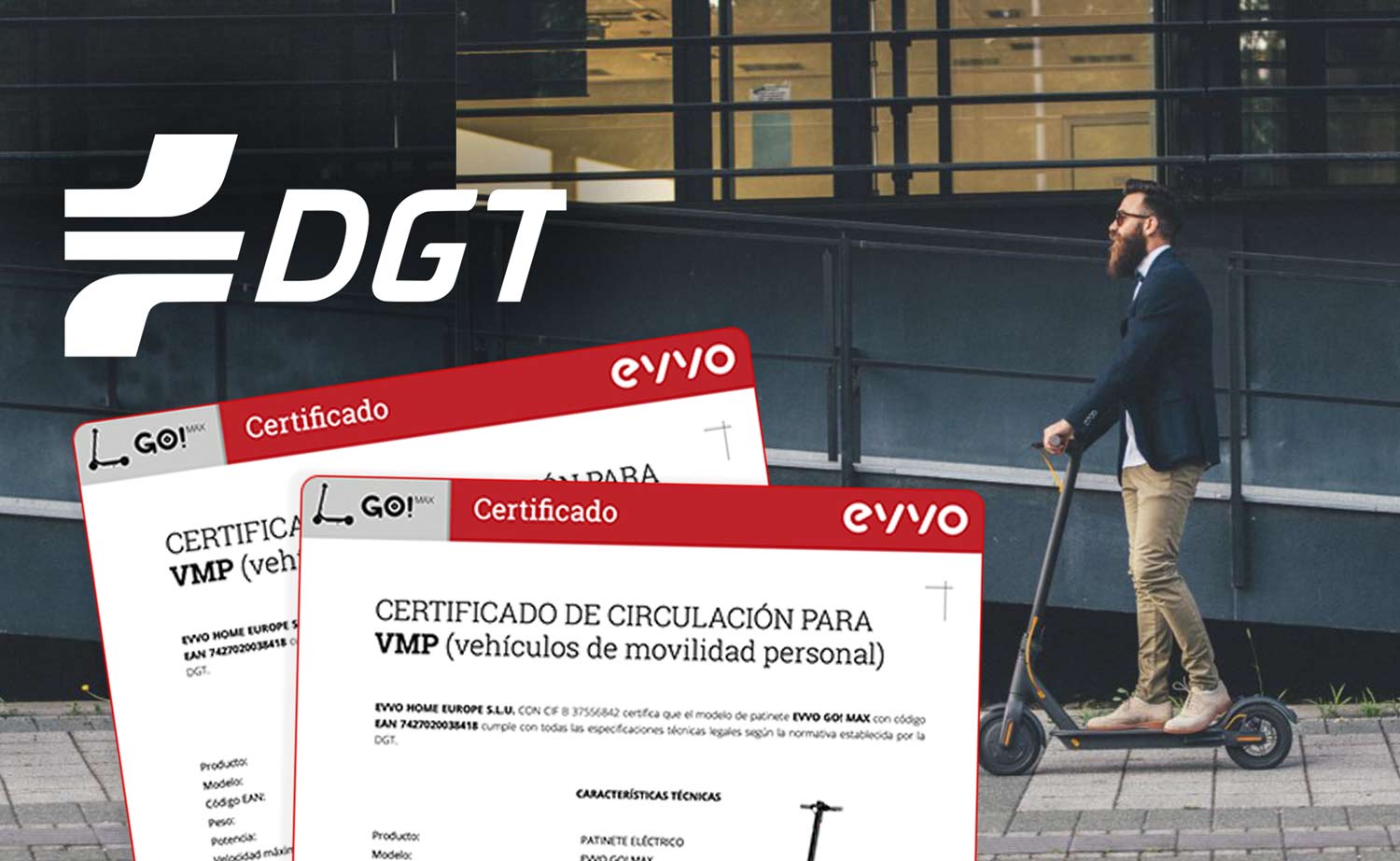 Patinetes eléctricos homologados y certificados por DGT