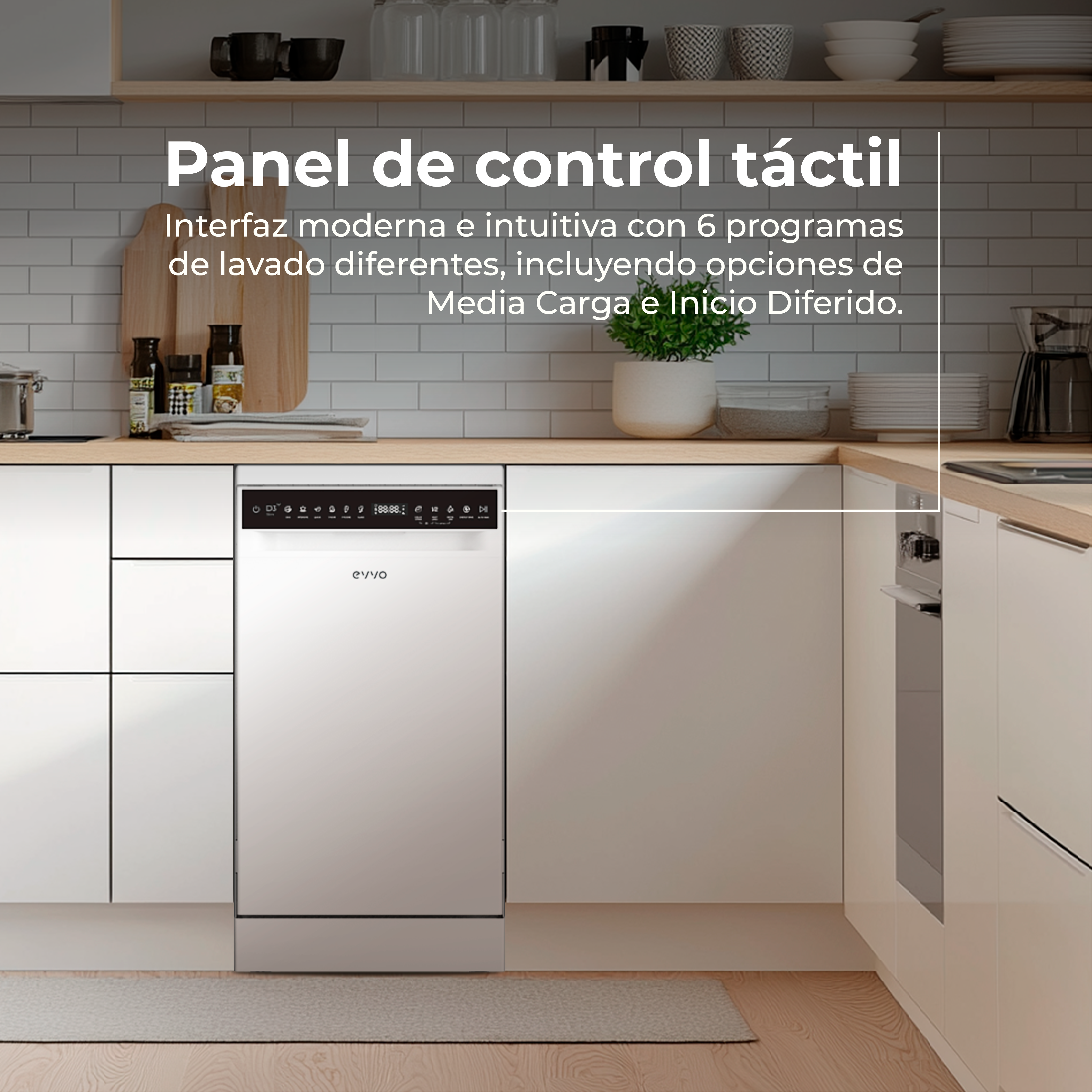 Lavavajillas EVVO D3Y Slim (45 cm)