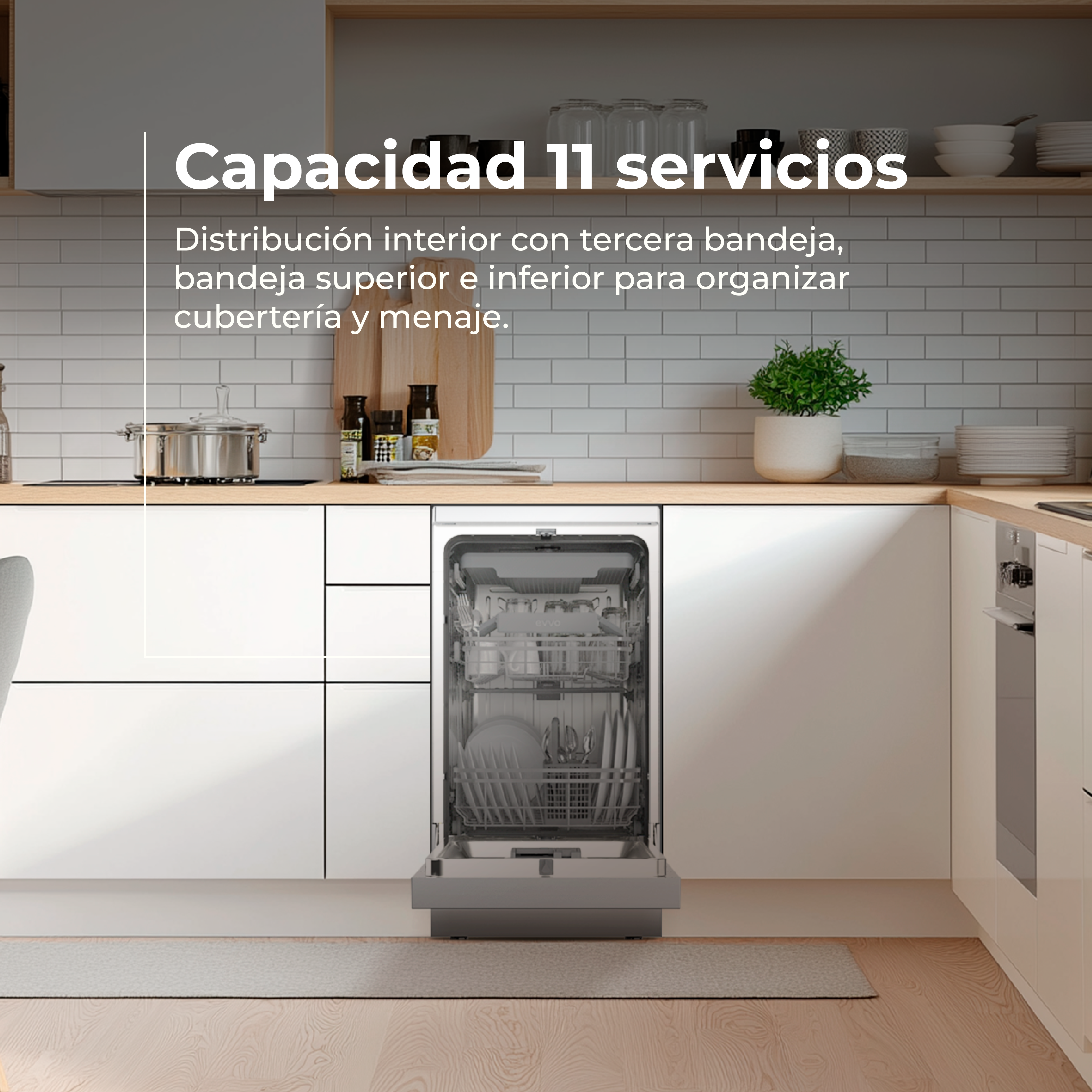 Lavavajillas EVVO D3Y Slim (45 cm)