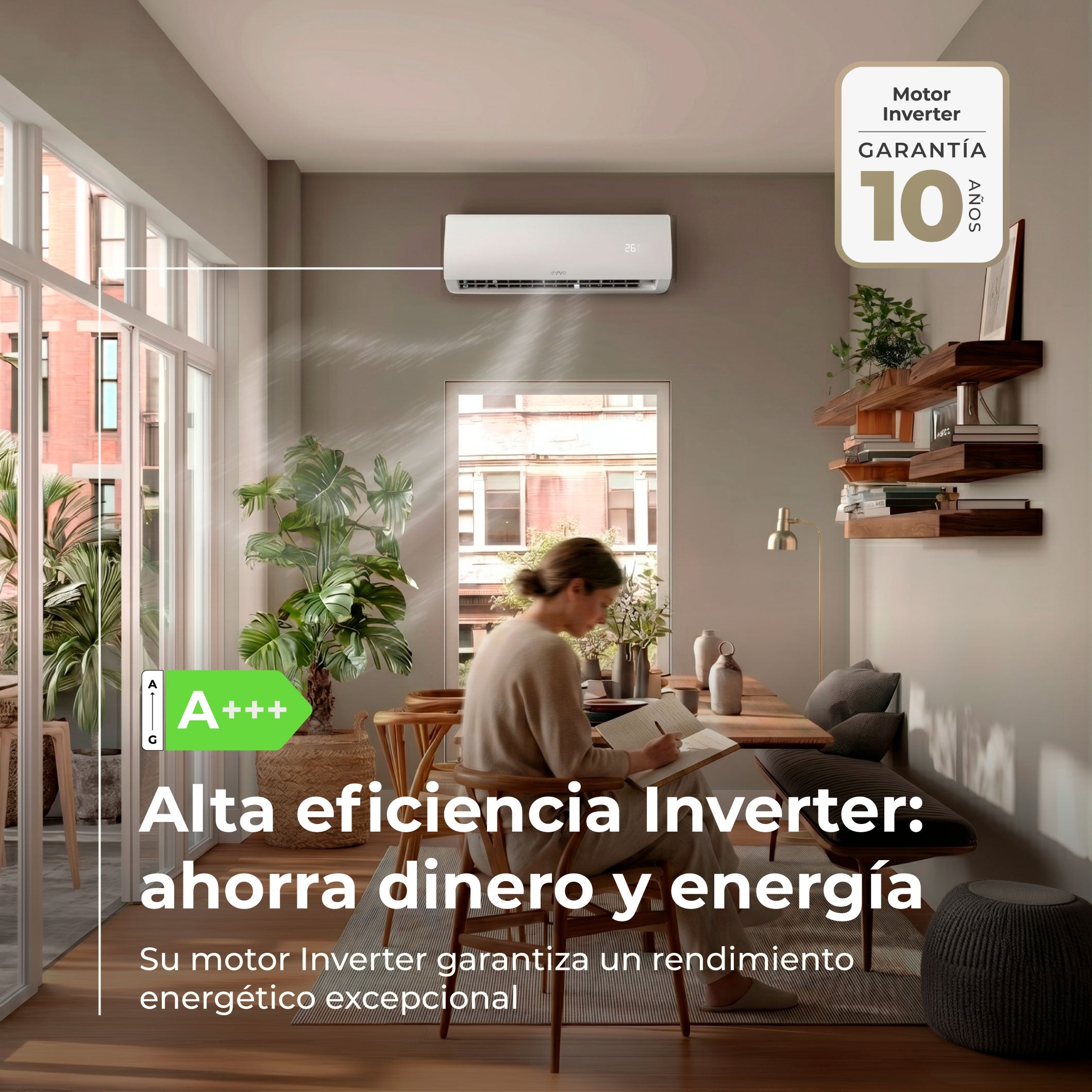 Aire acondicionado split EVVO Clima WiFi 2x1