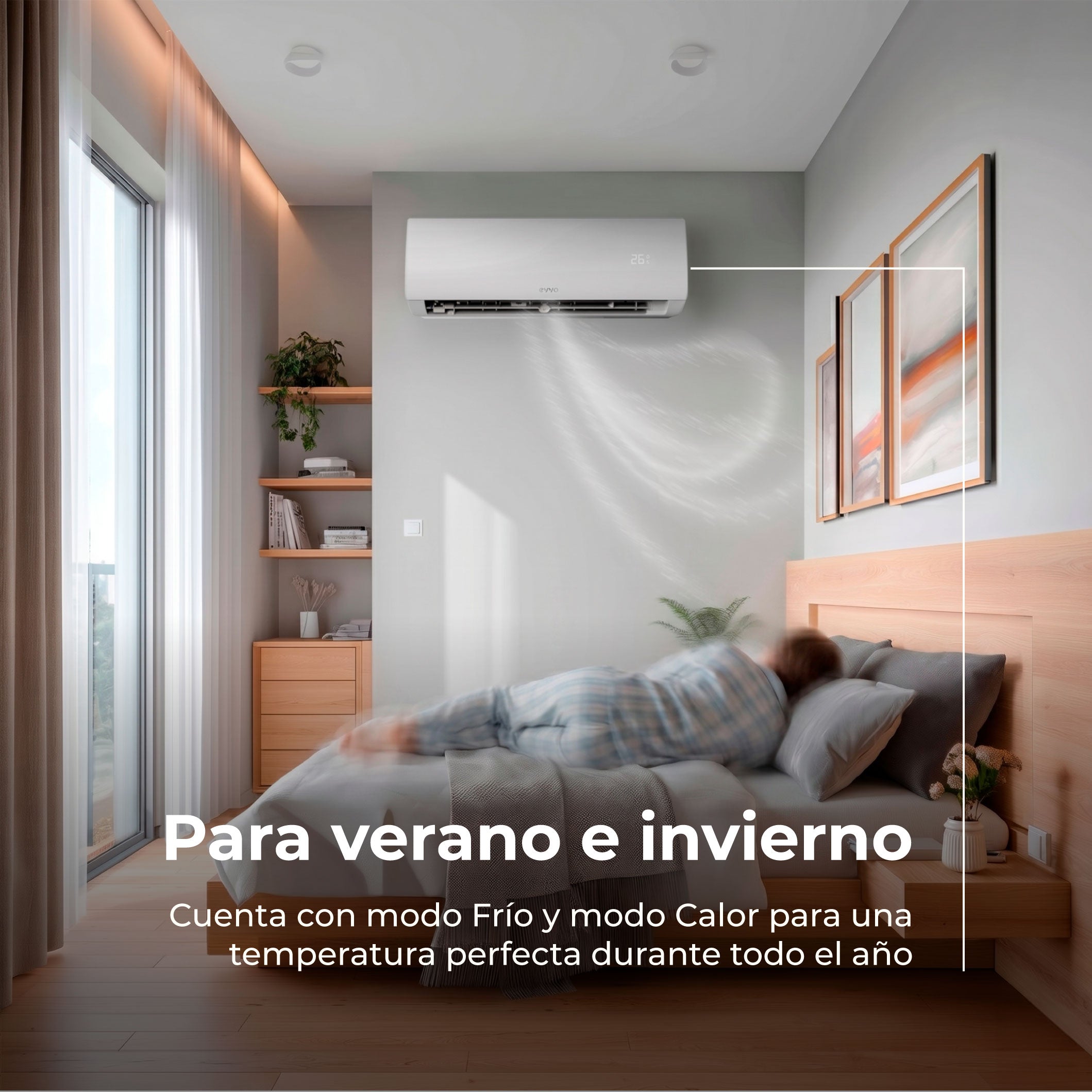 Aire acondicionado split EVVO Clima WiFi 2x1