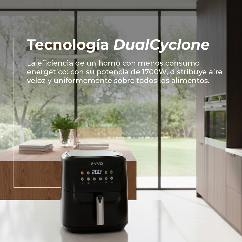 Freidora sin aceite EVVO Tasty Fryer Advance 8L Reacondicionado Clase A