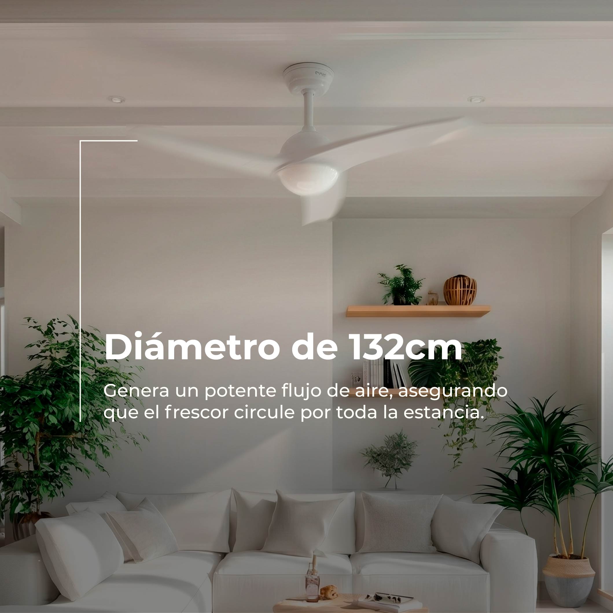 Ventoinha de teto EVVO V522