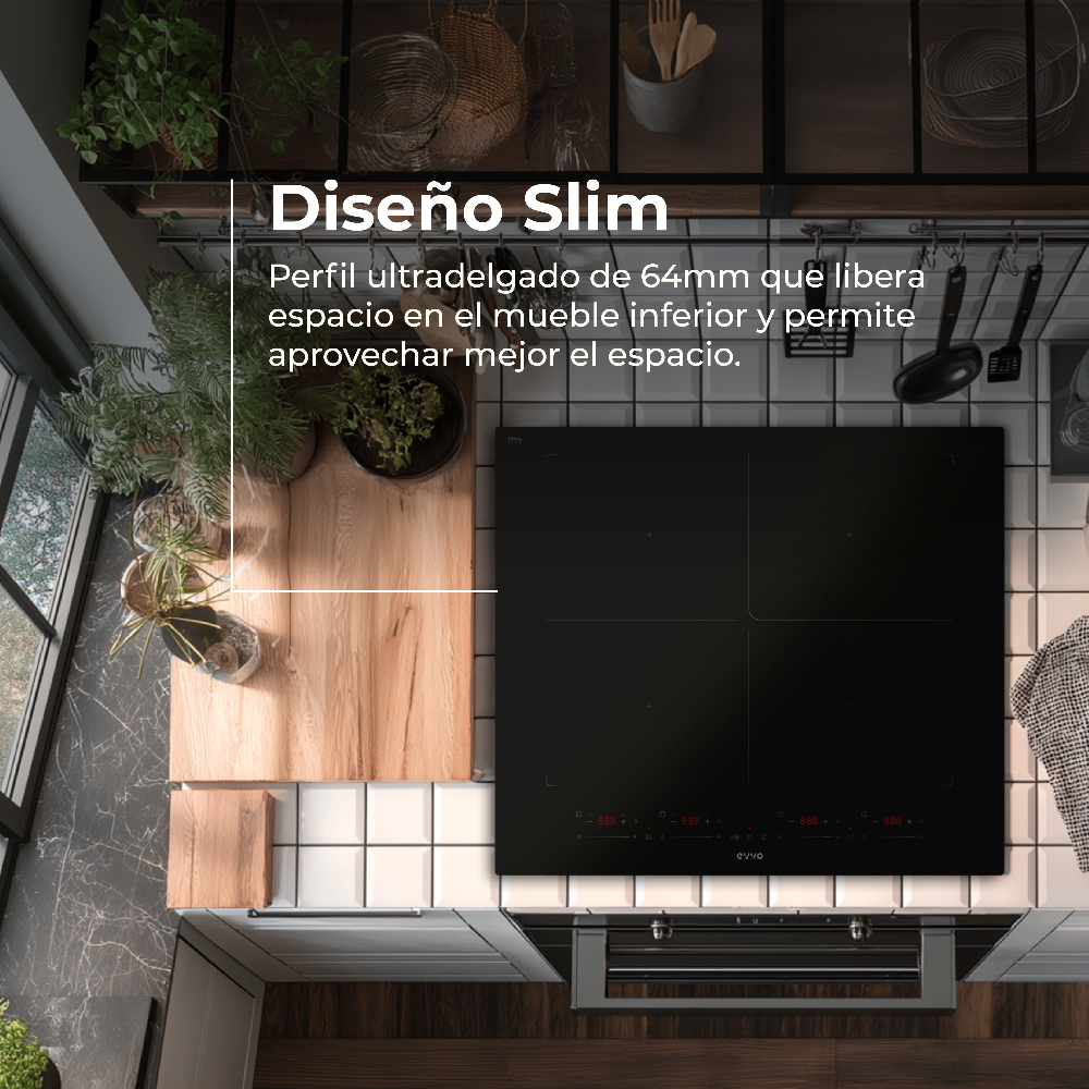 Placa Inducción EVVO V68 TotalFlex