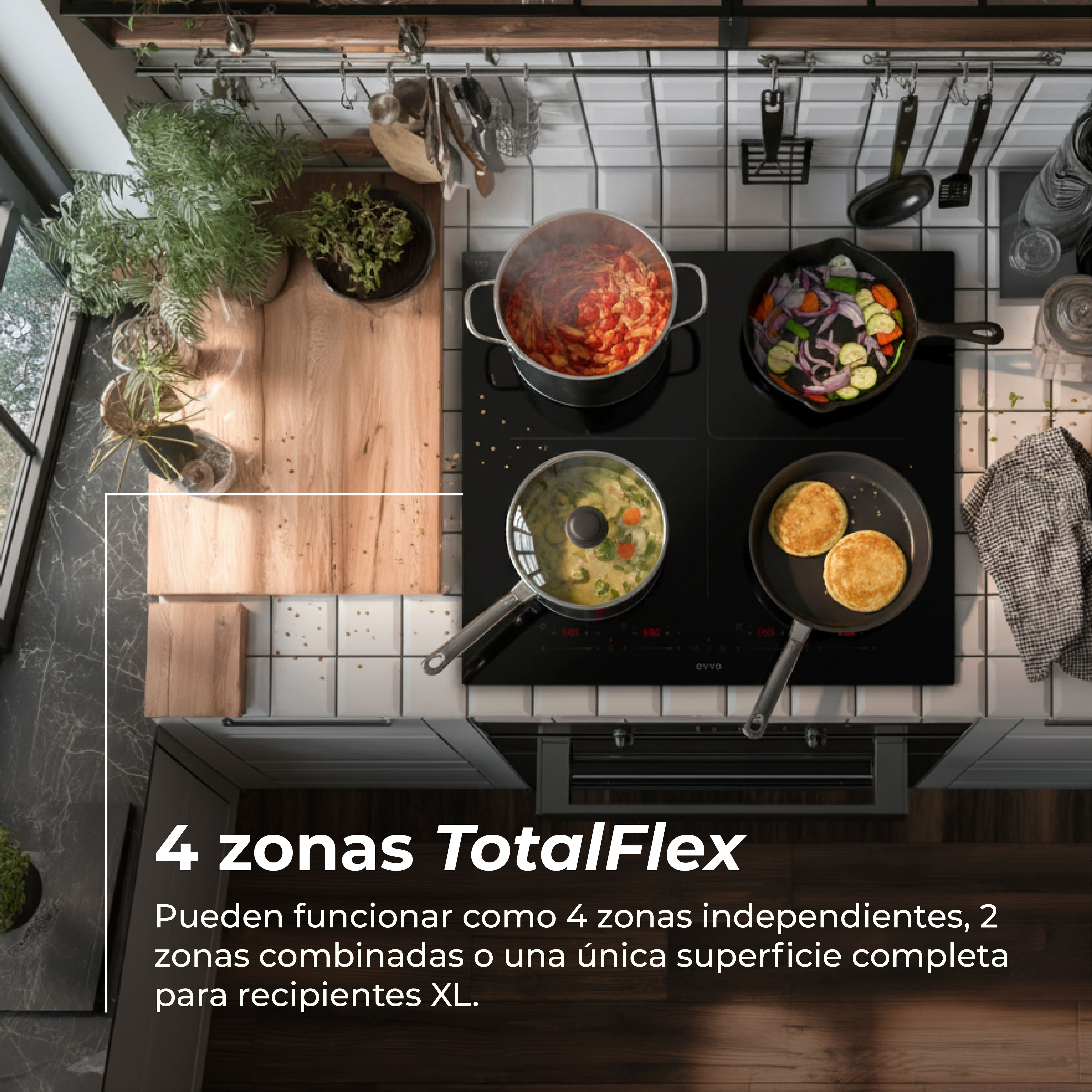 Placa Inducción EVVO V68 TotalFlex