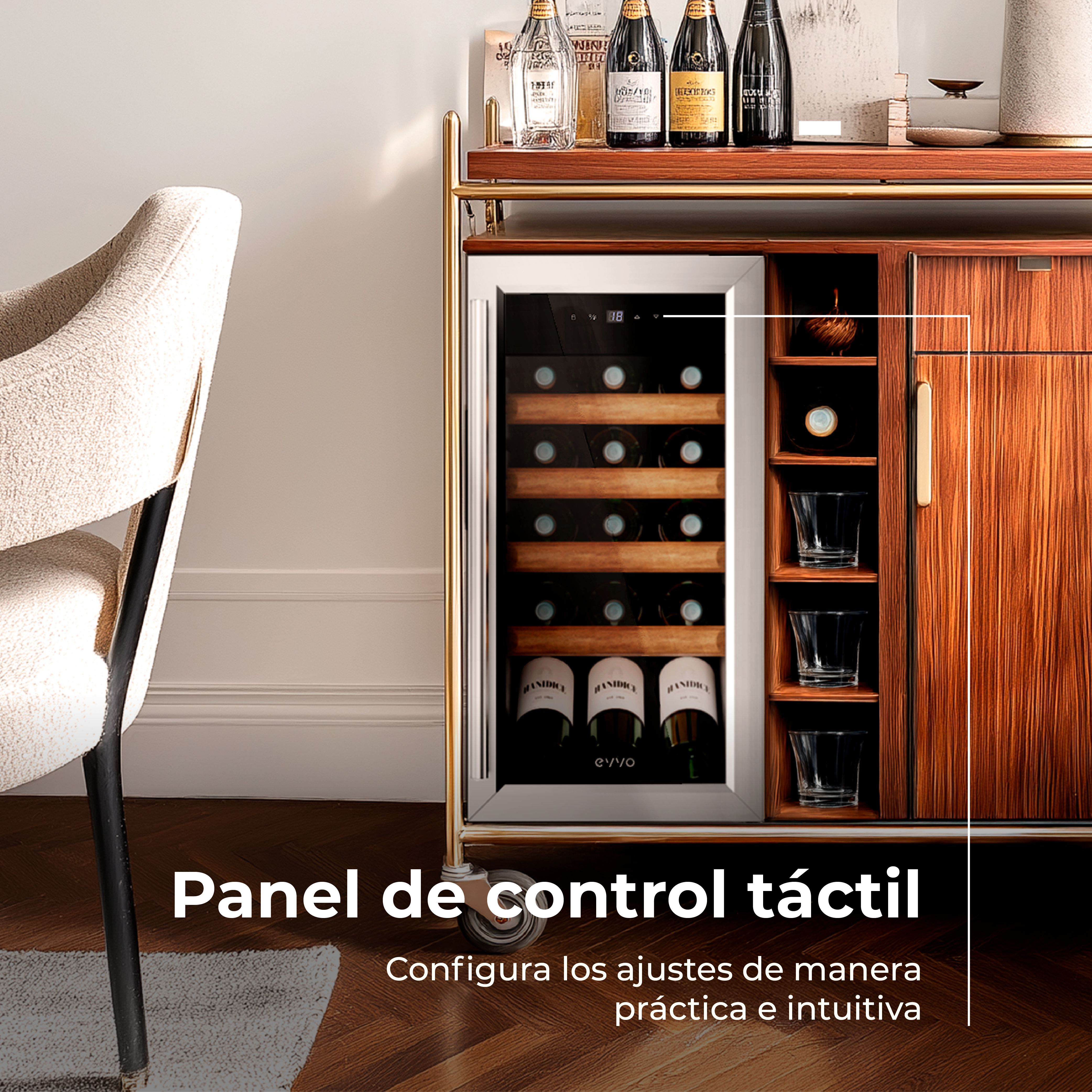 Vinoteca EVVO VT15 Compressor