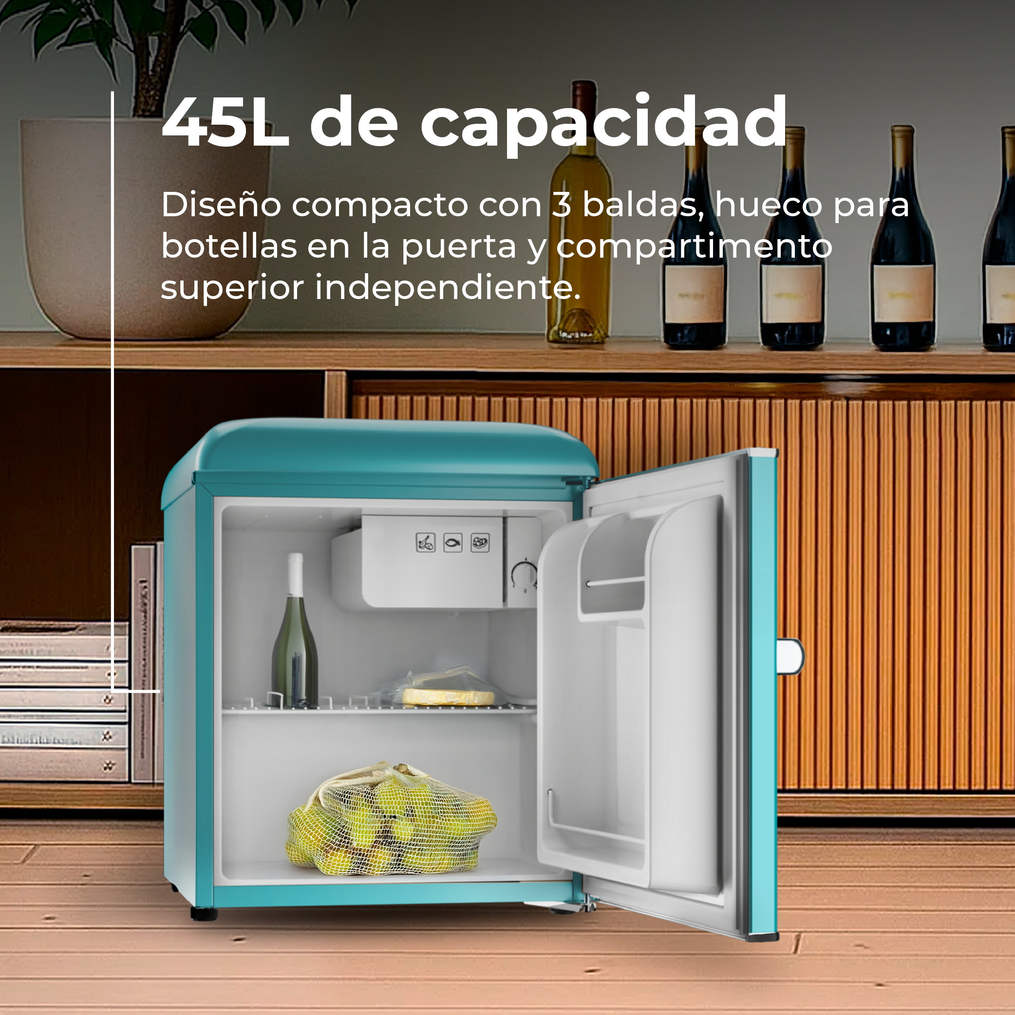 Frigorífico Mini Evvo F20 Retro