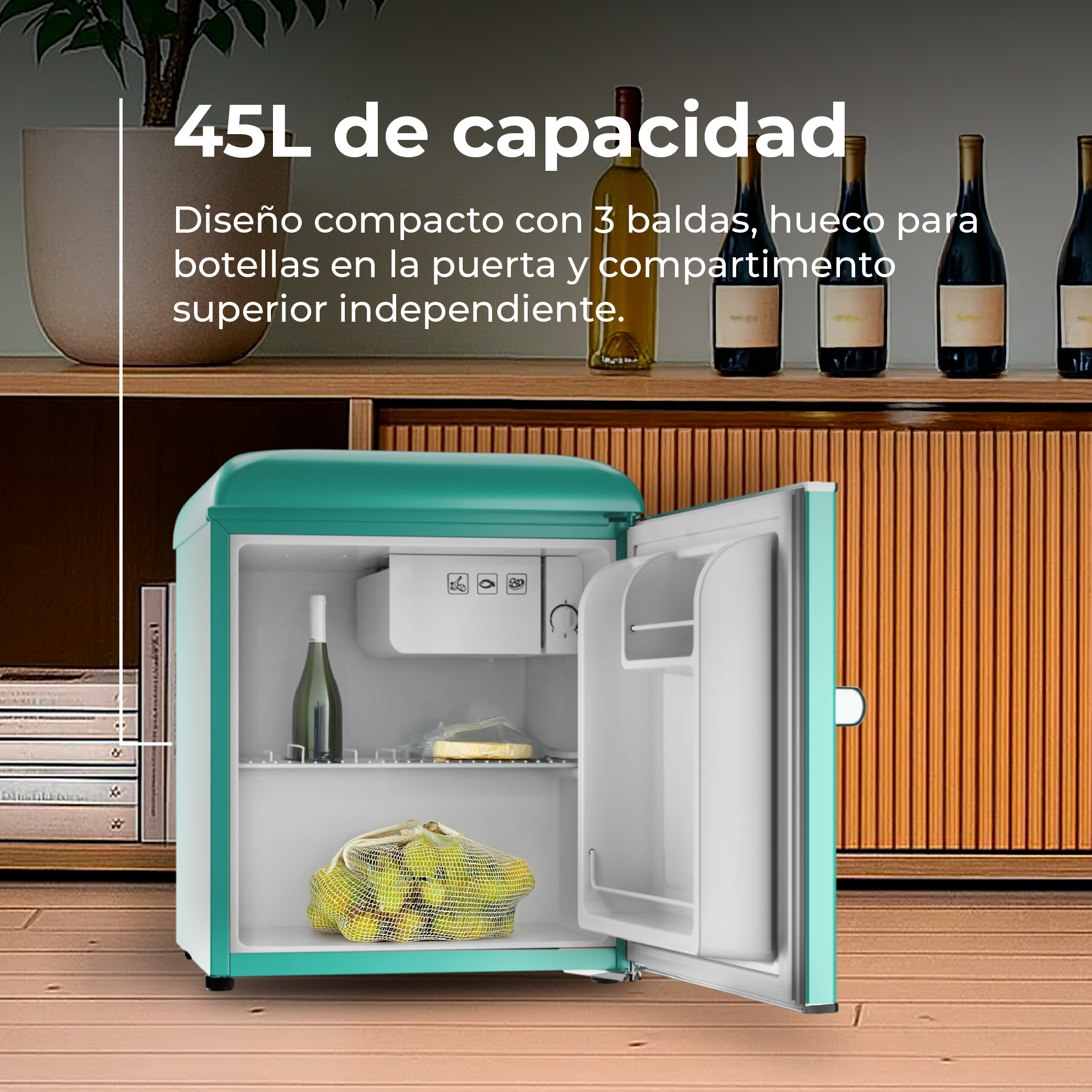 Frigorífico Mini Evvo F20 Retro