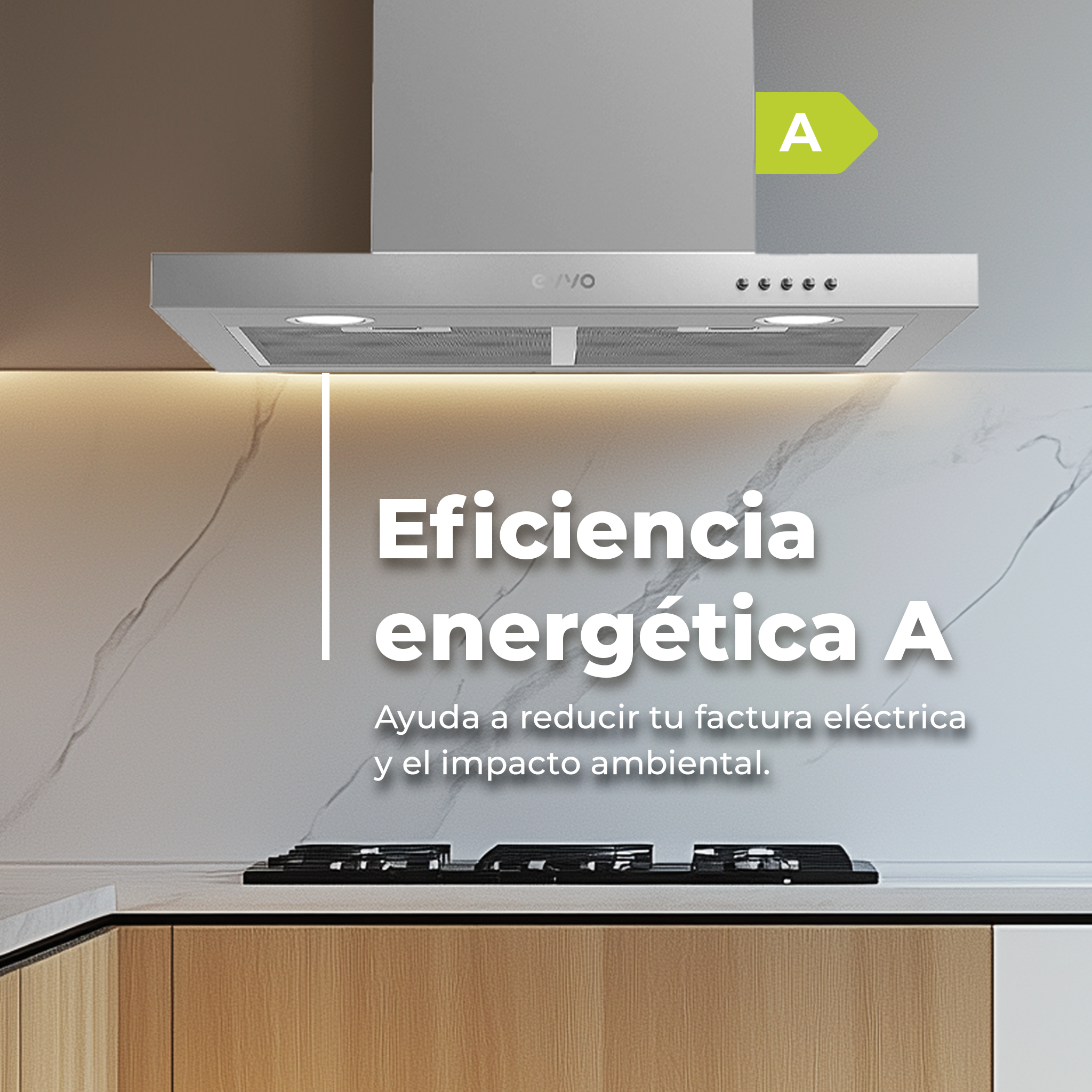 Campana Extractora Decorativa EVVO CE30