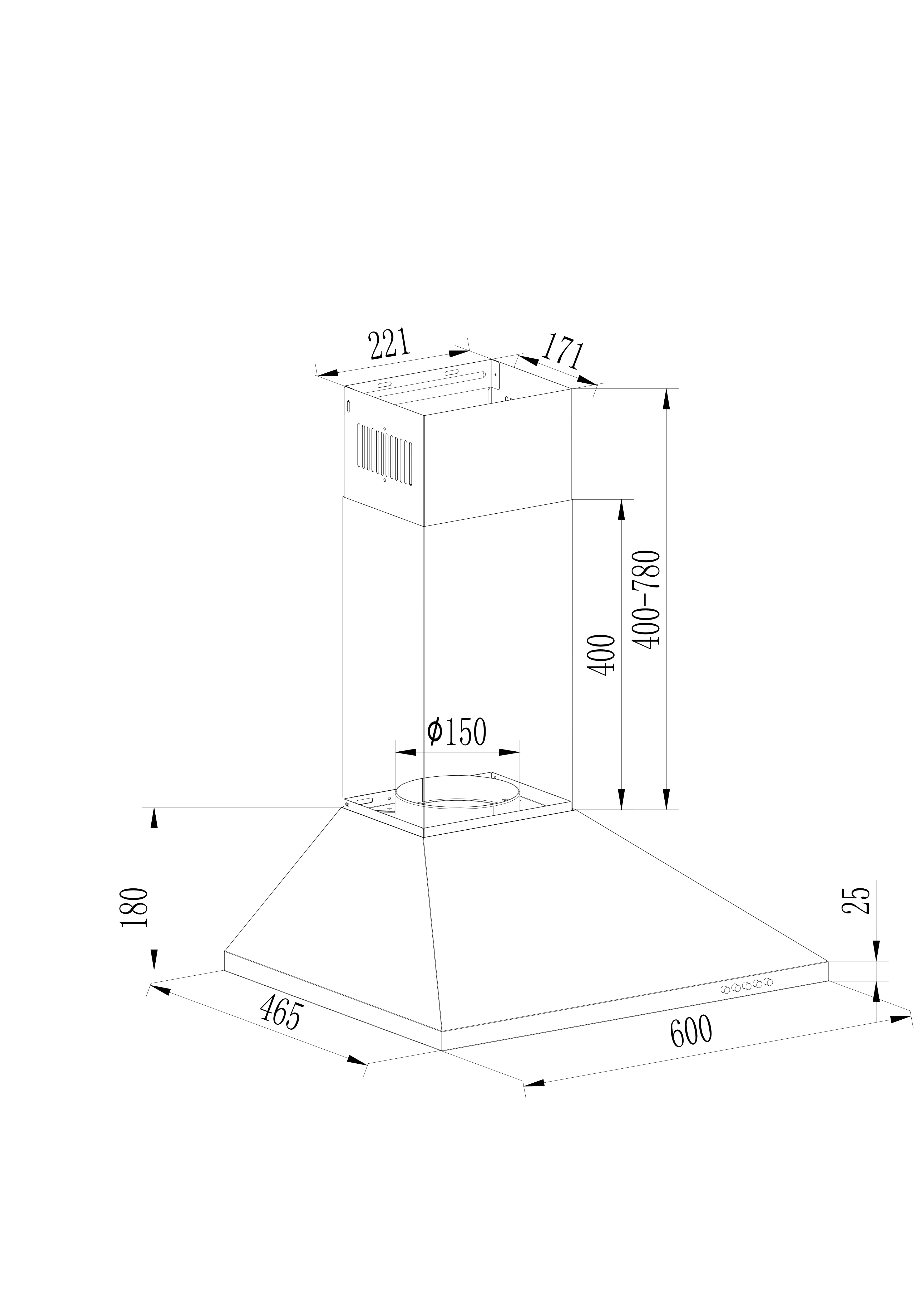 Campana Extractora EVVO CE20 Pyramid