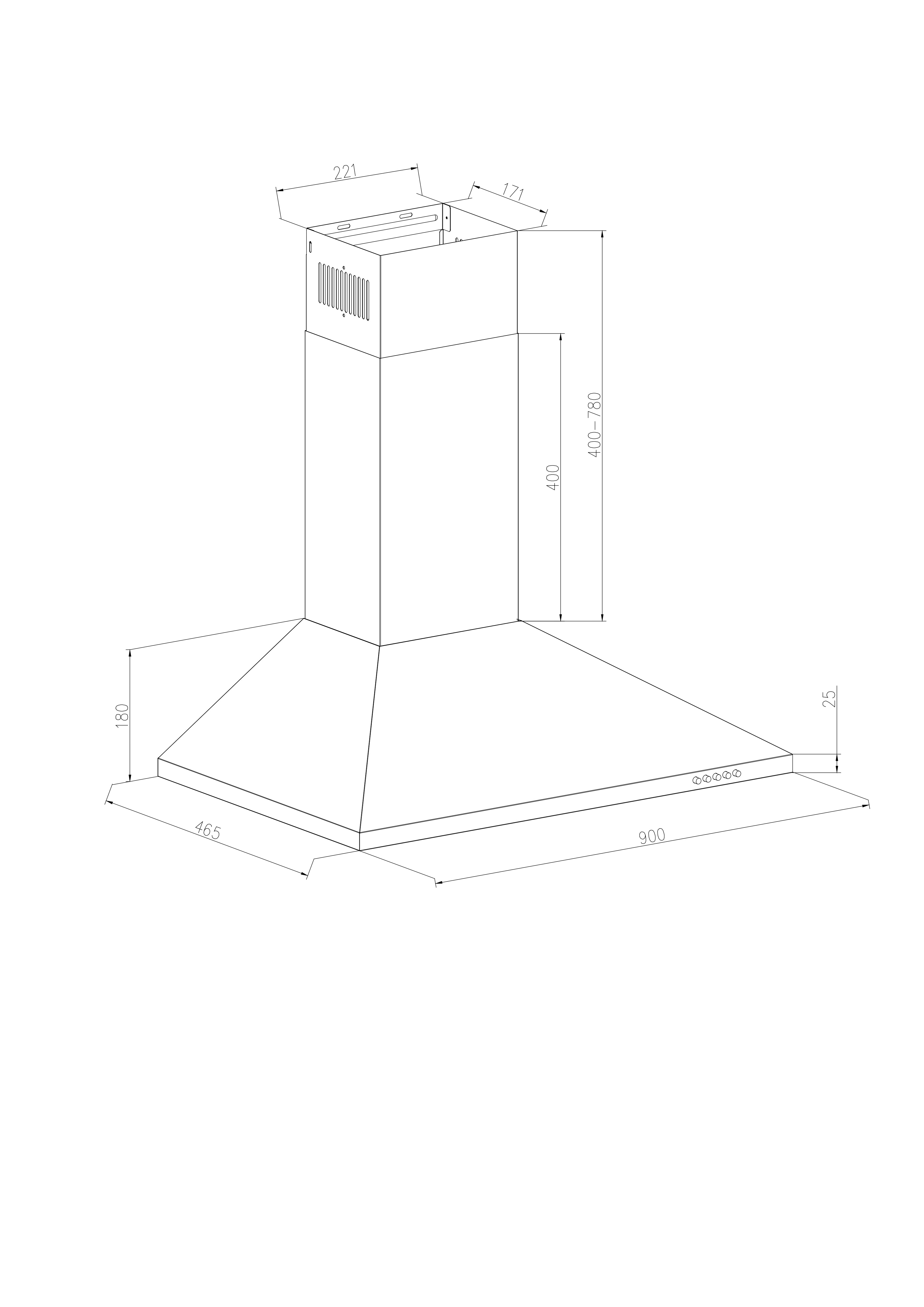 Campana Extractora EVVO CE25 Pyramid