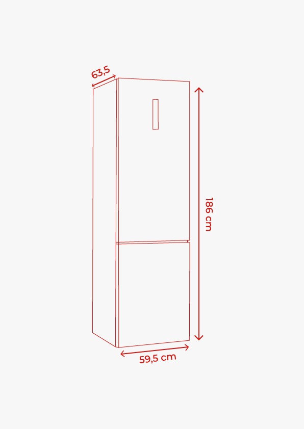 Frigorífico Combi EVVO F60DX