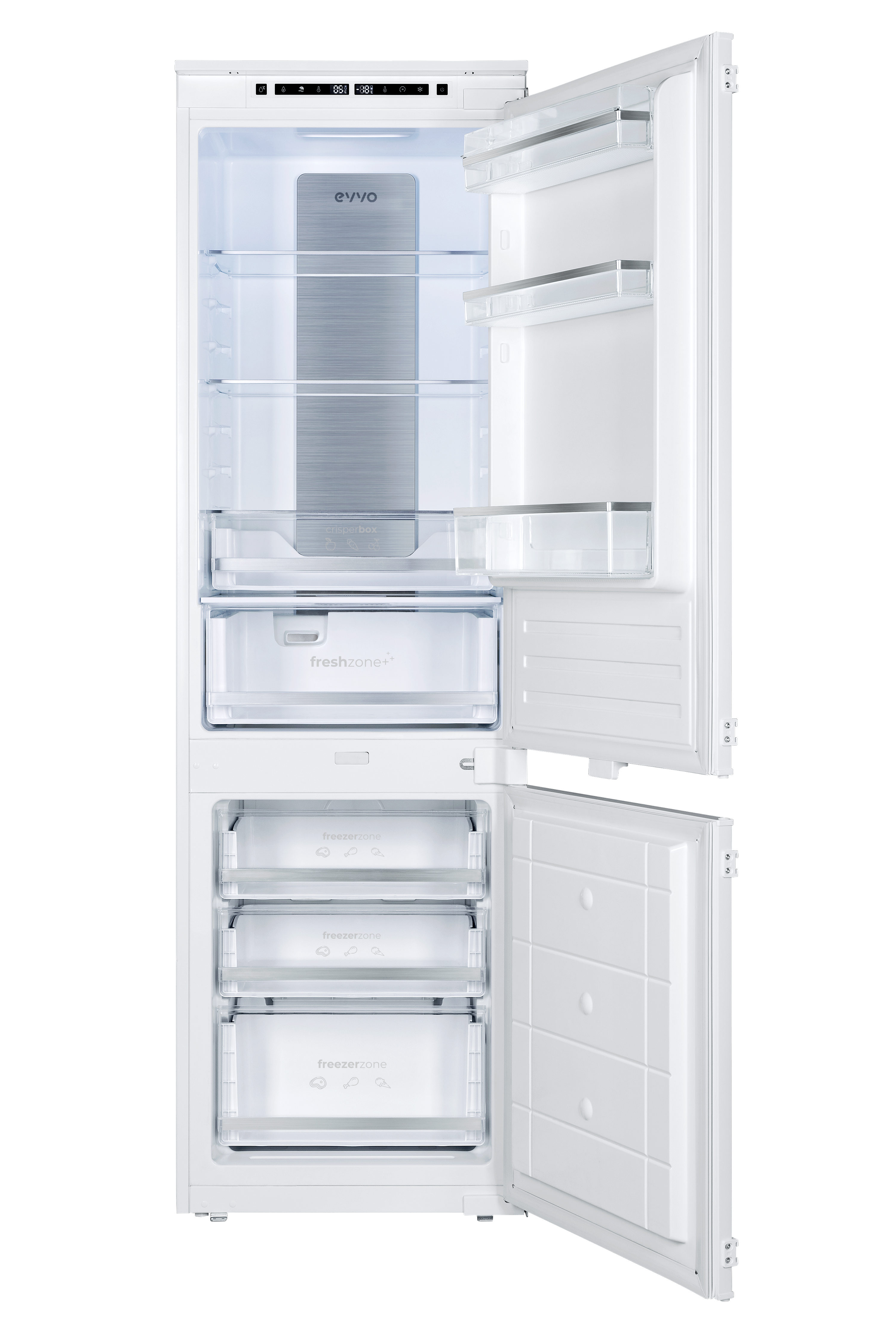 Frigorífico Combi EVVO F60W Glass