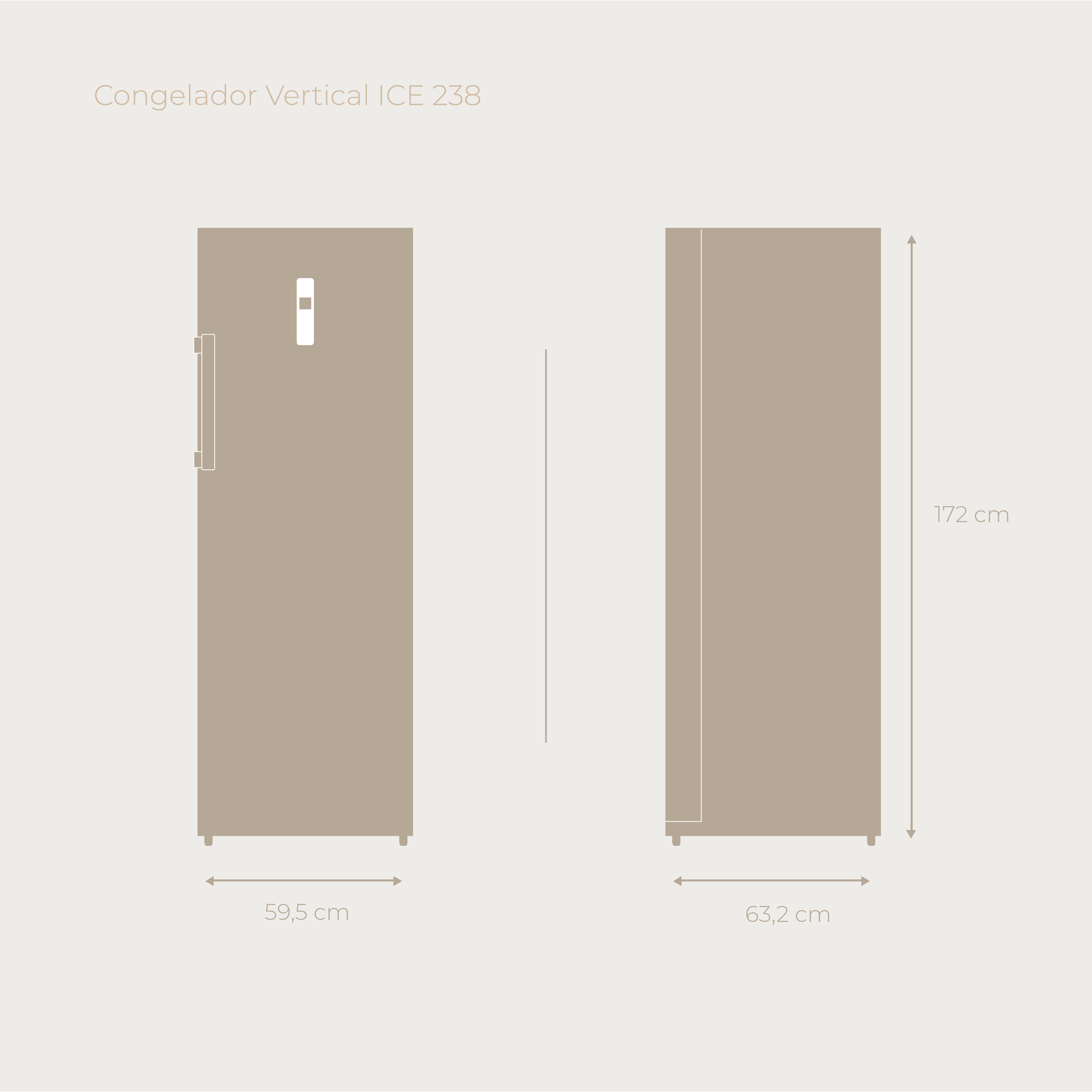 Congelador Vertical EVVO ICE 238