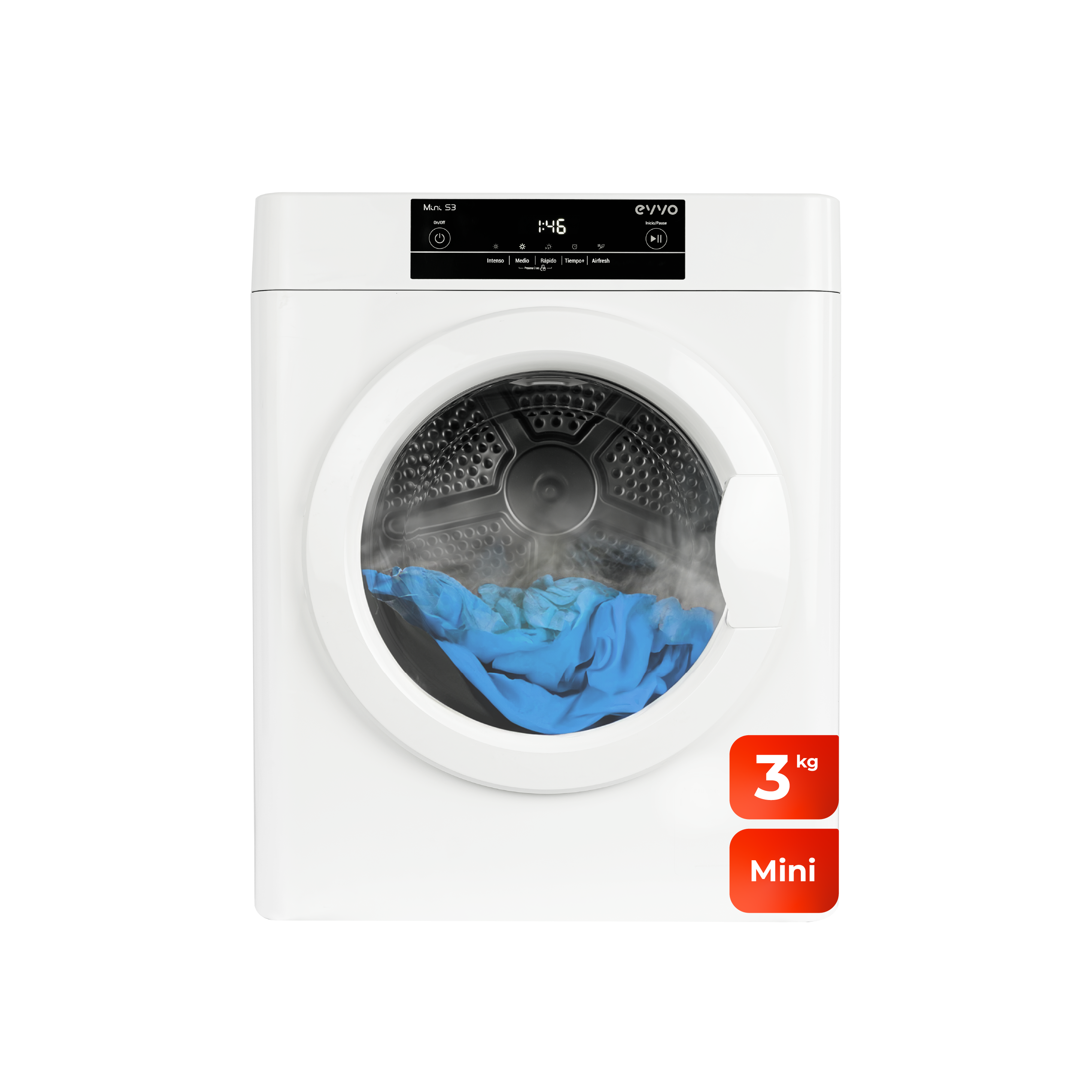 🥇Compre sua máquina de secar roupa pequena EVVO Mini S3 by EVVO HOME