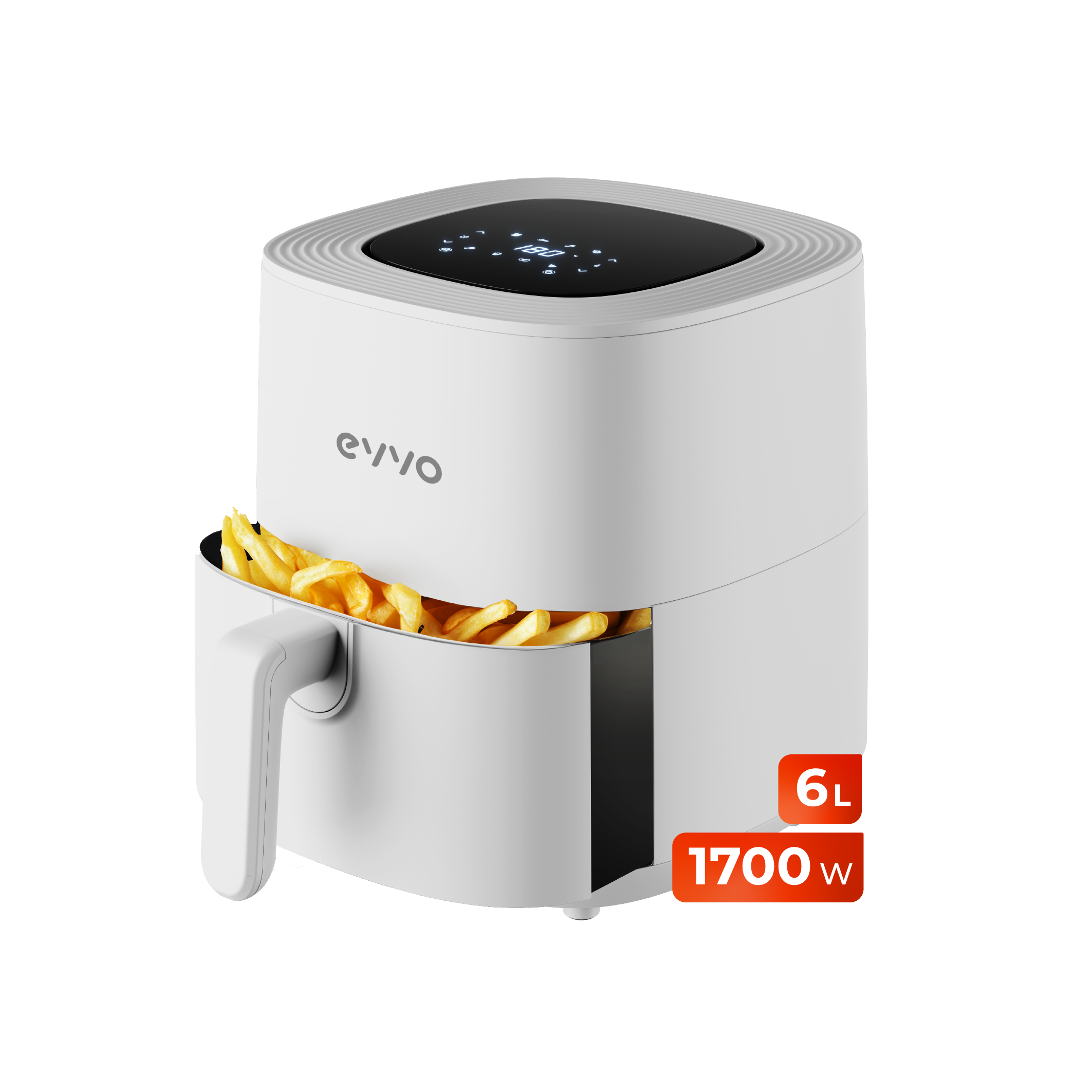 Freidora sin aceite EVVO Tasty Fryer 6L Reacondicionado Clase A