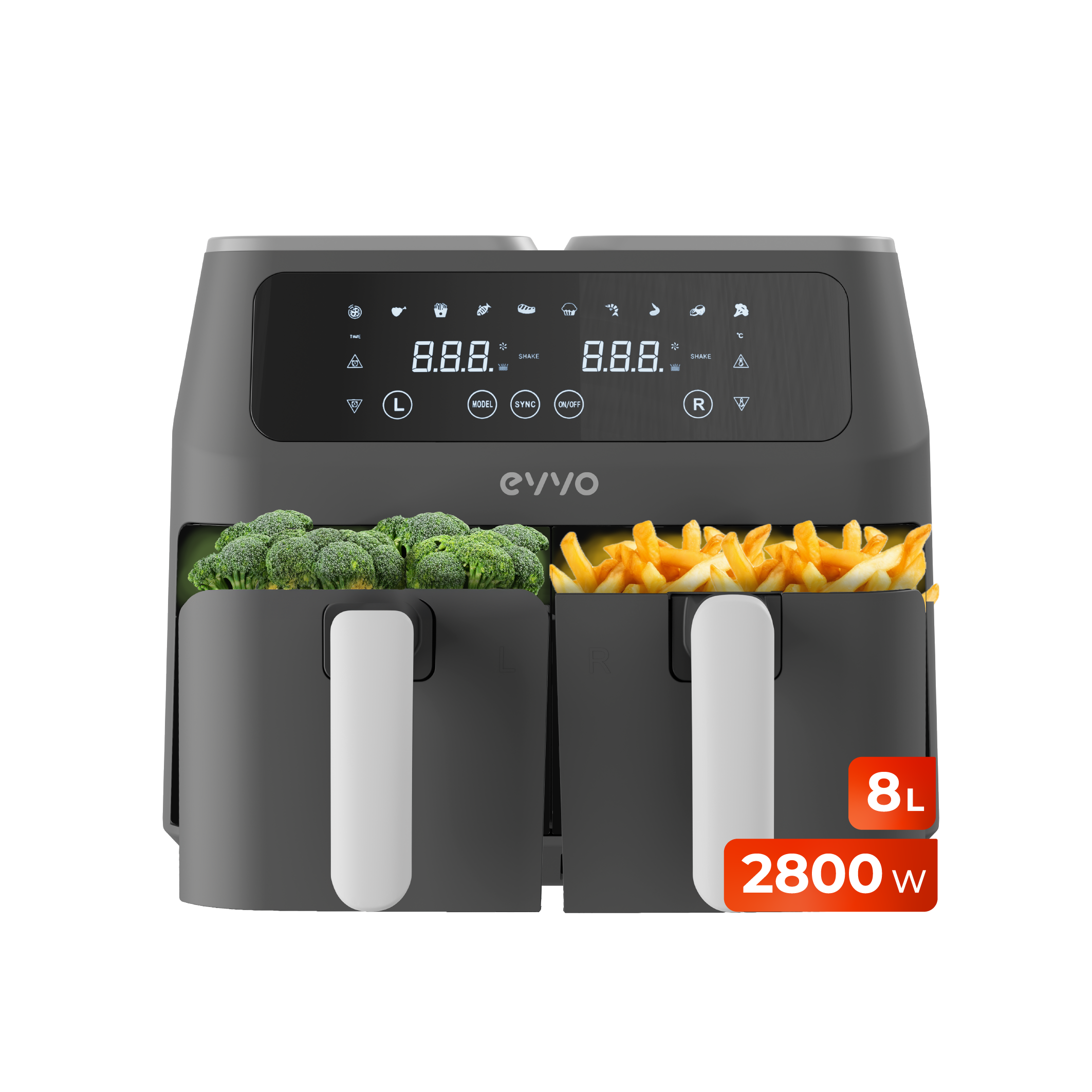 Freidora sin aceite EVVO Tasty Fryer 8L