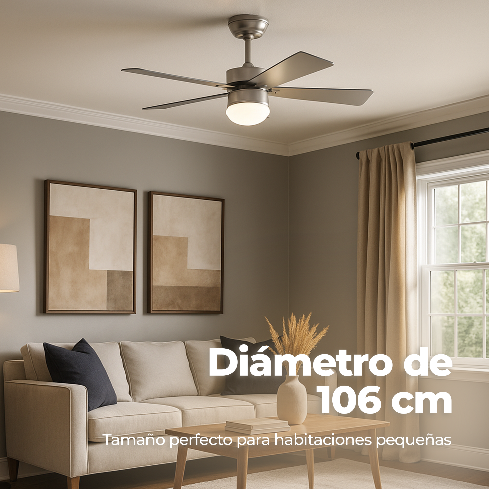 Ventilador de techo EVVO V415 Steel