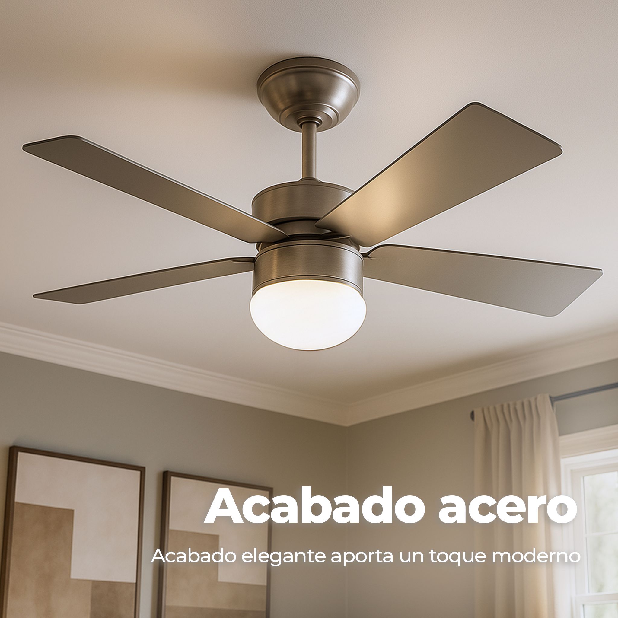 Ventilador de techo EVVO V415 Steel