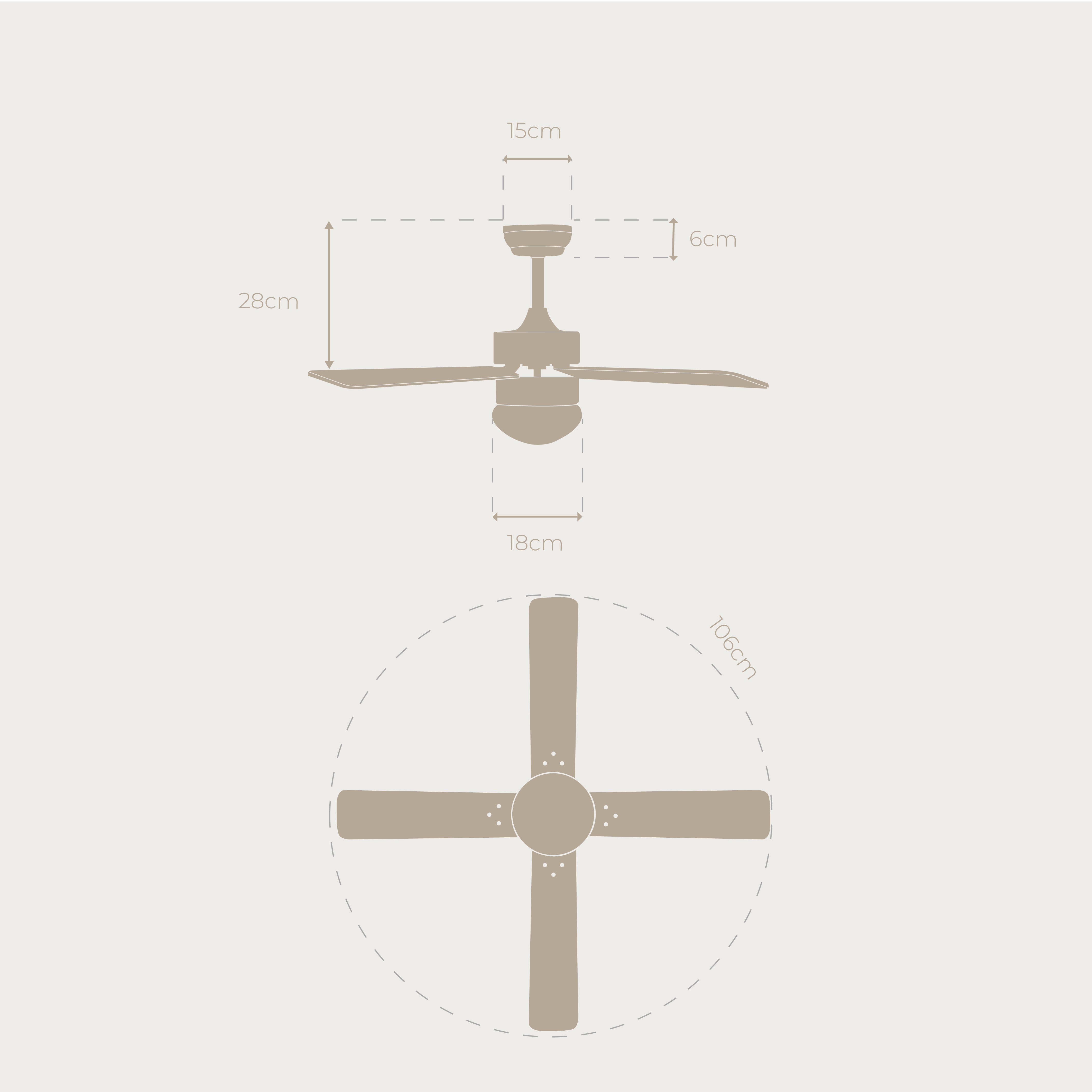 Ventilador de techo EVVO V415 Steel
