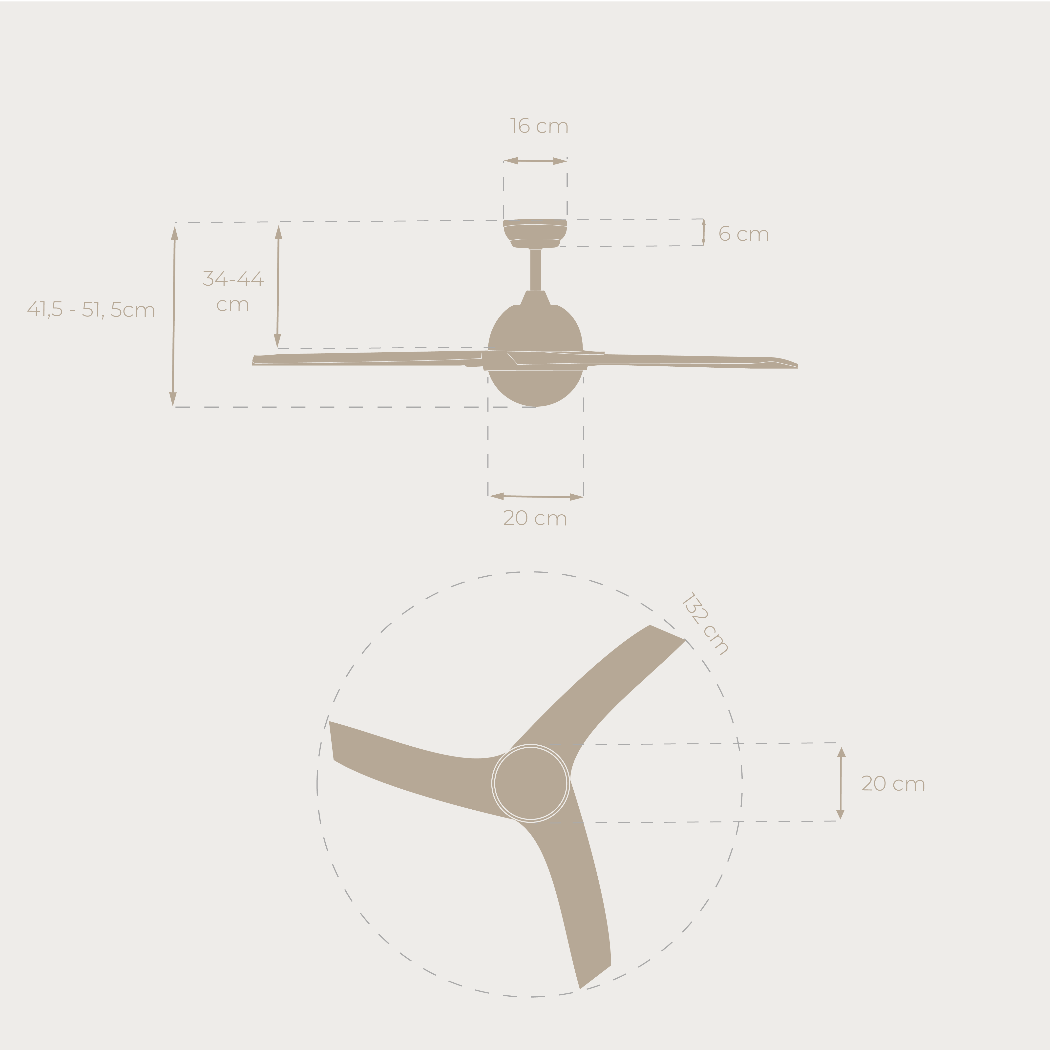 Ventoinha de teto EVVO V522