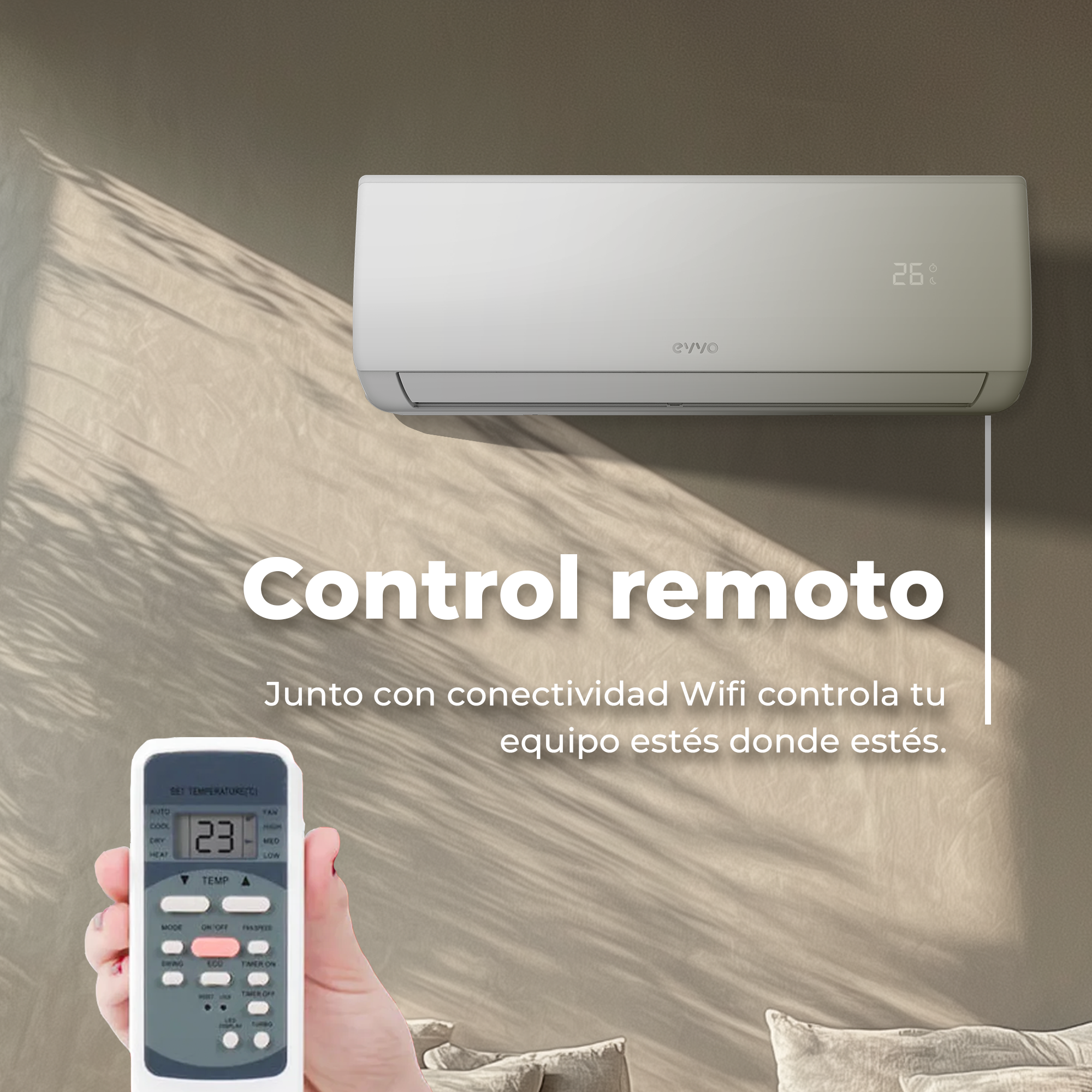 Aire acondicionado split EVVO Clima WiFi 1x1